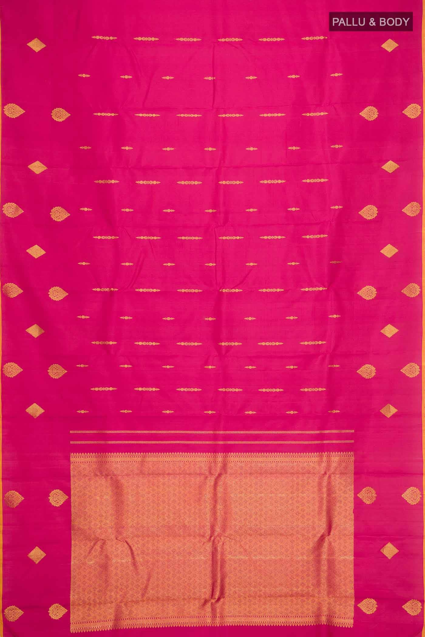 Pink Kanjivaram Silk Saree - Image 4