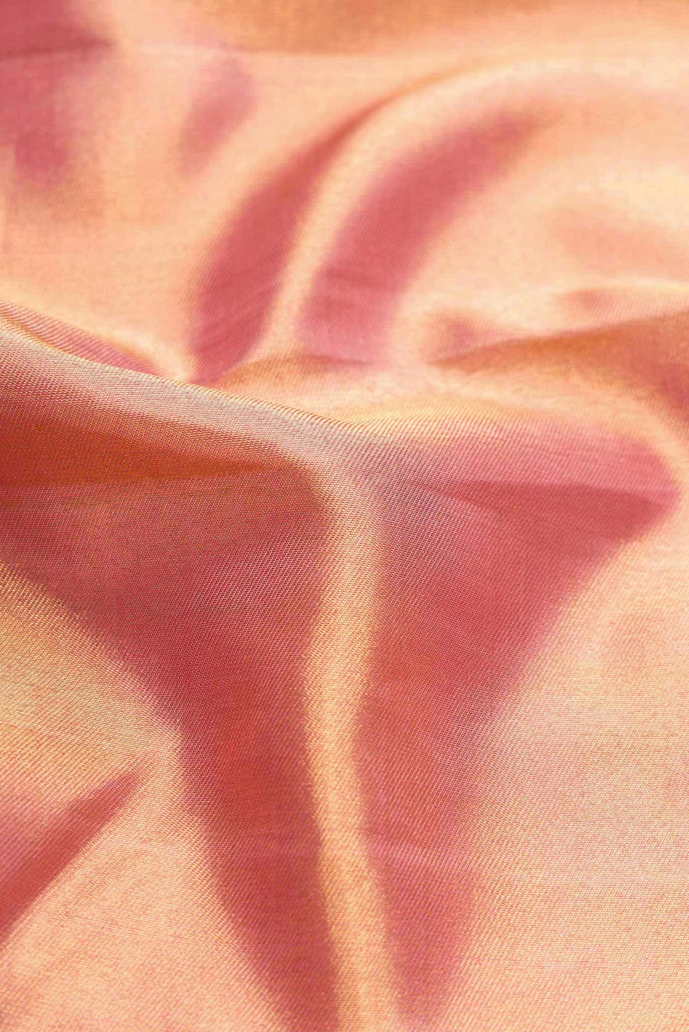 Pink Kanjivaram Tissue Silk Saree - Image 3