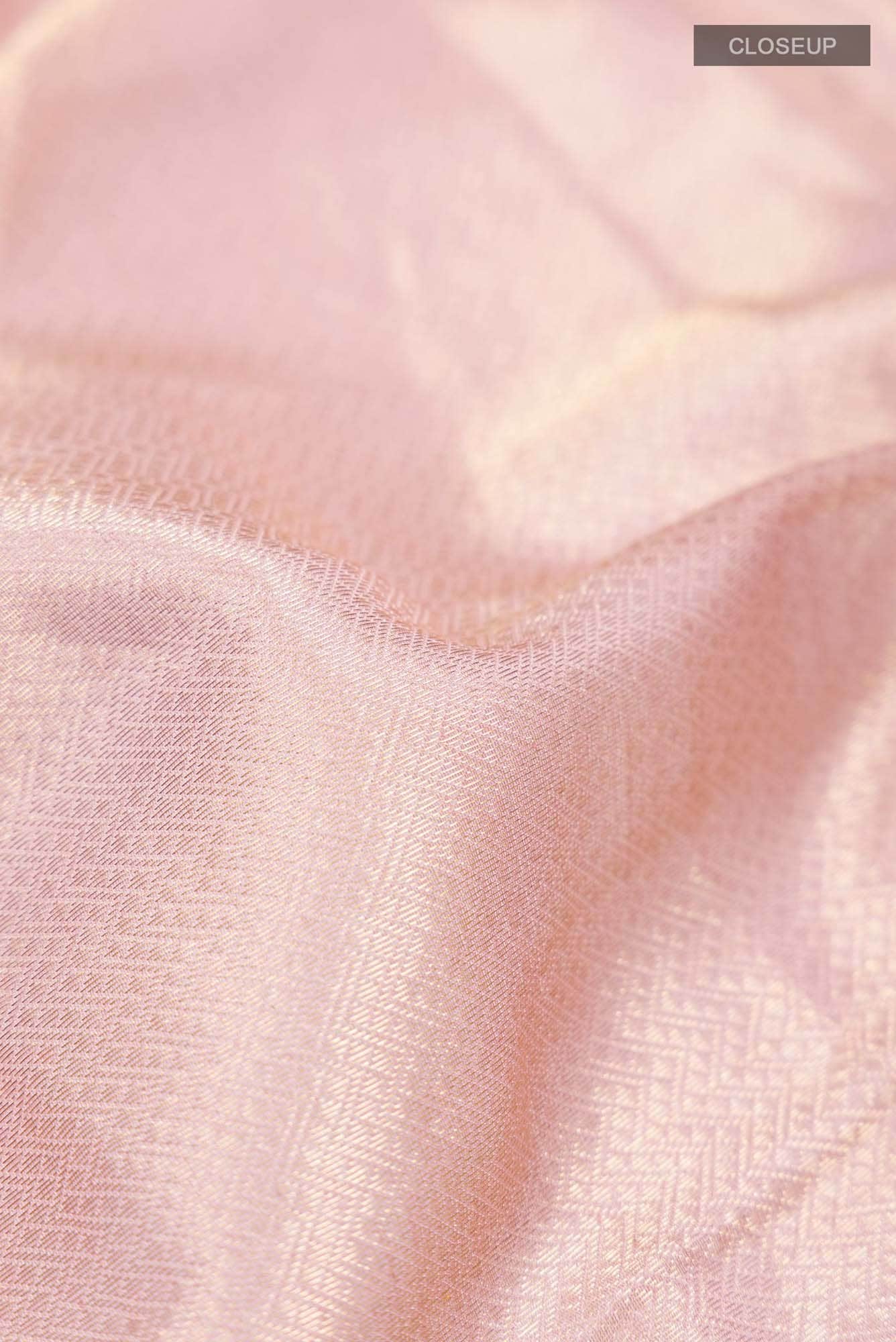 Pink Maheshwari Silk Saree - Image 2