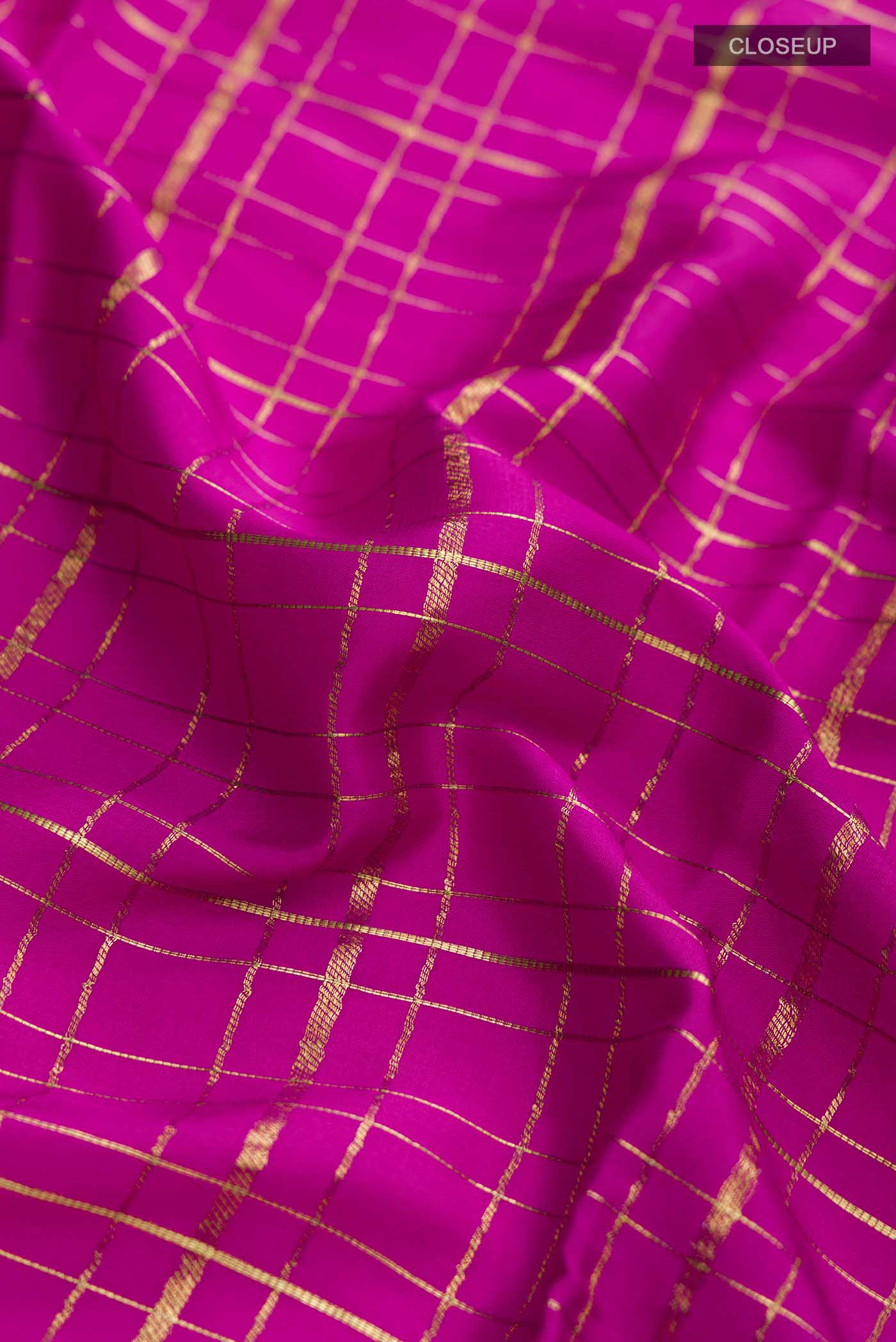 Pink Mysore Crepe Saree - Image 2