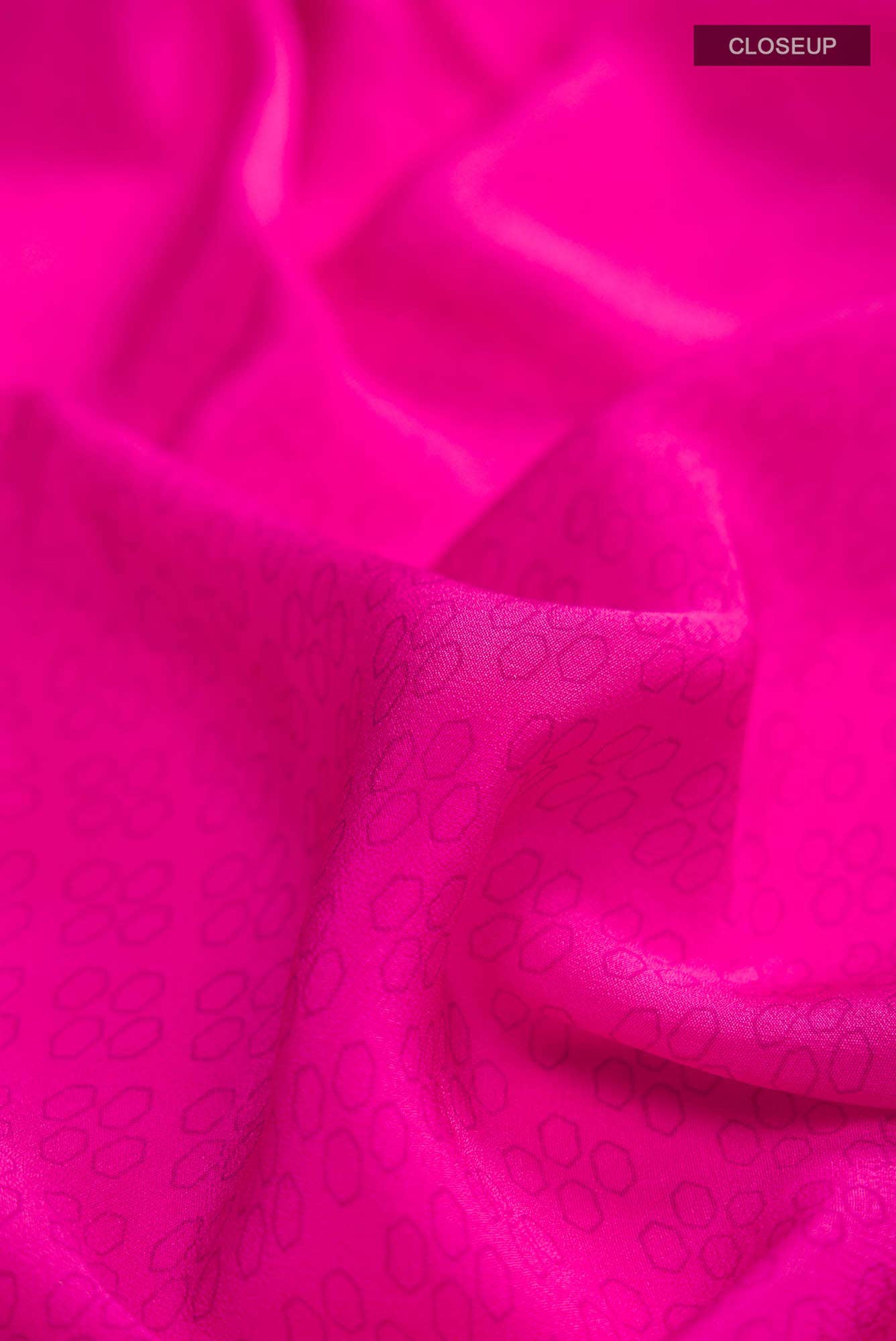 Pink Mysore Crepe Saree - Image 2