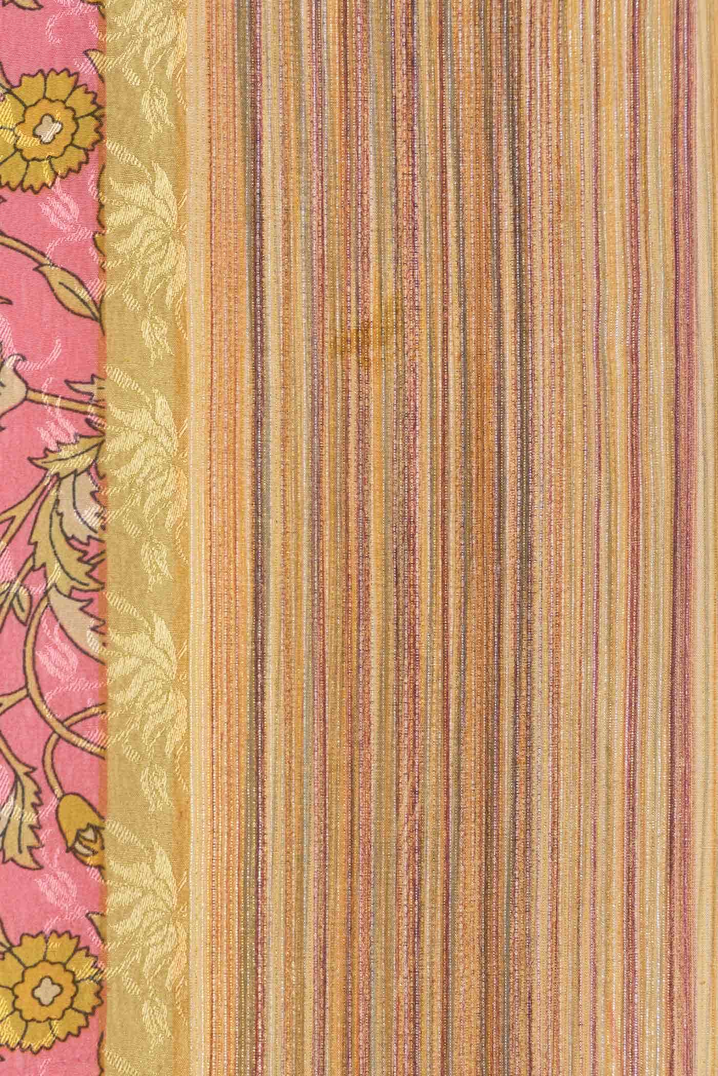 Pink Mysore Crepe Saree - Image 3