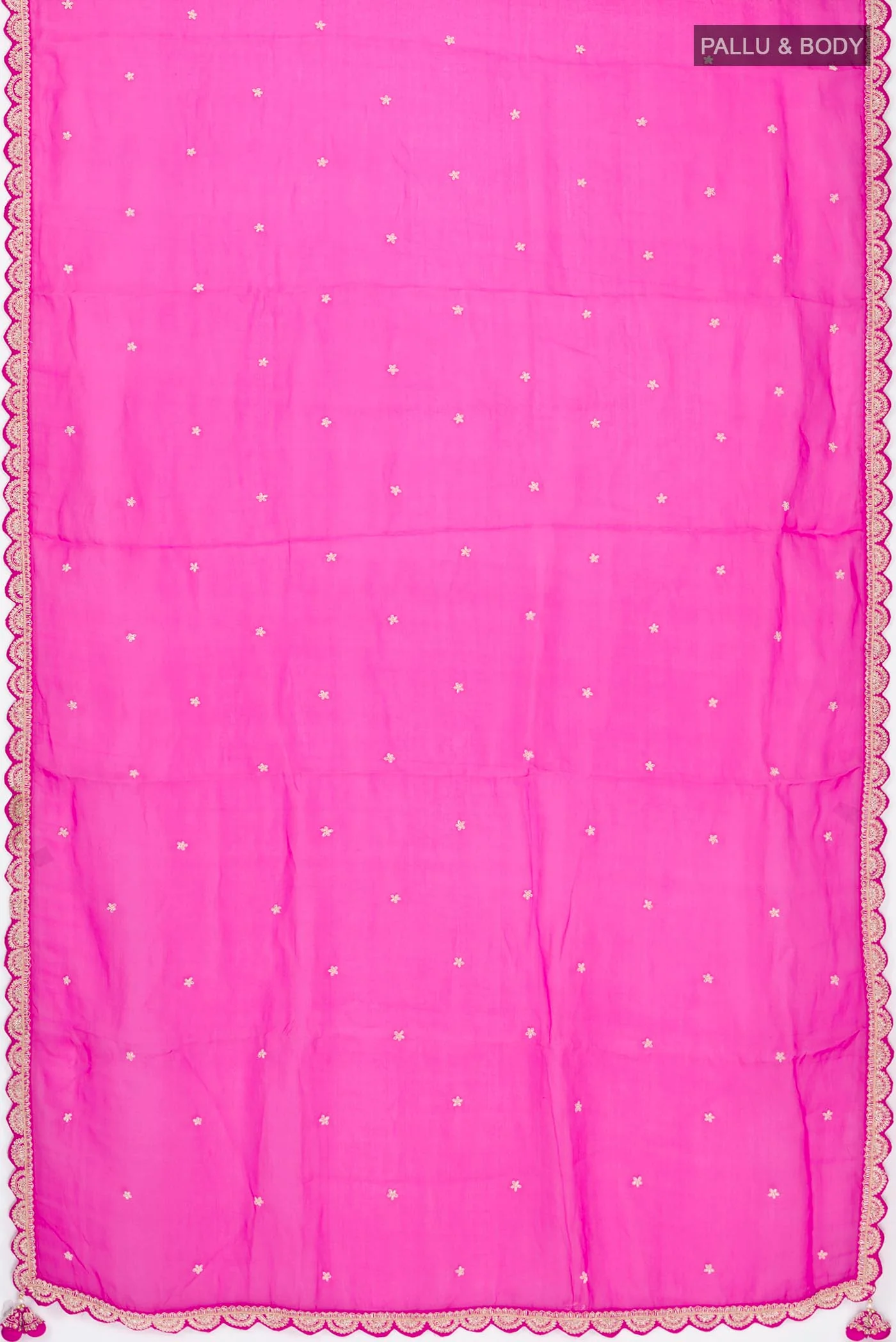 Pink Organza Silk Saree - Image 2
