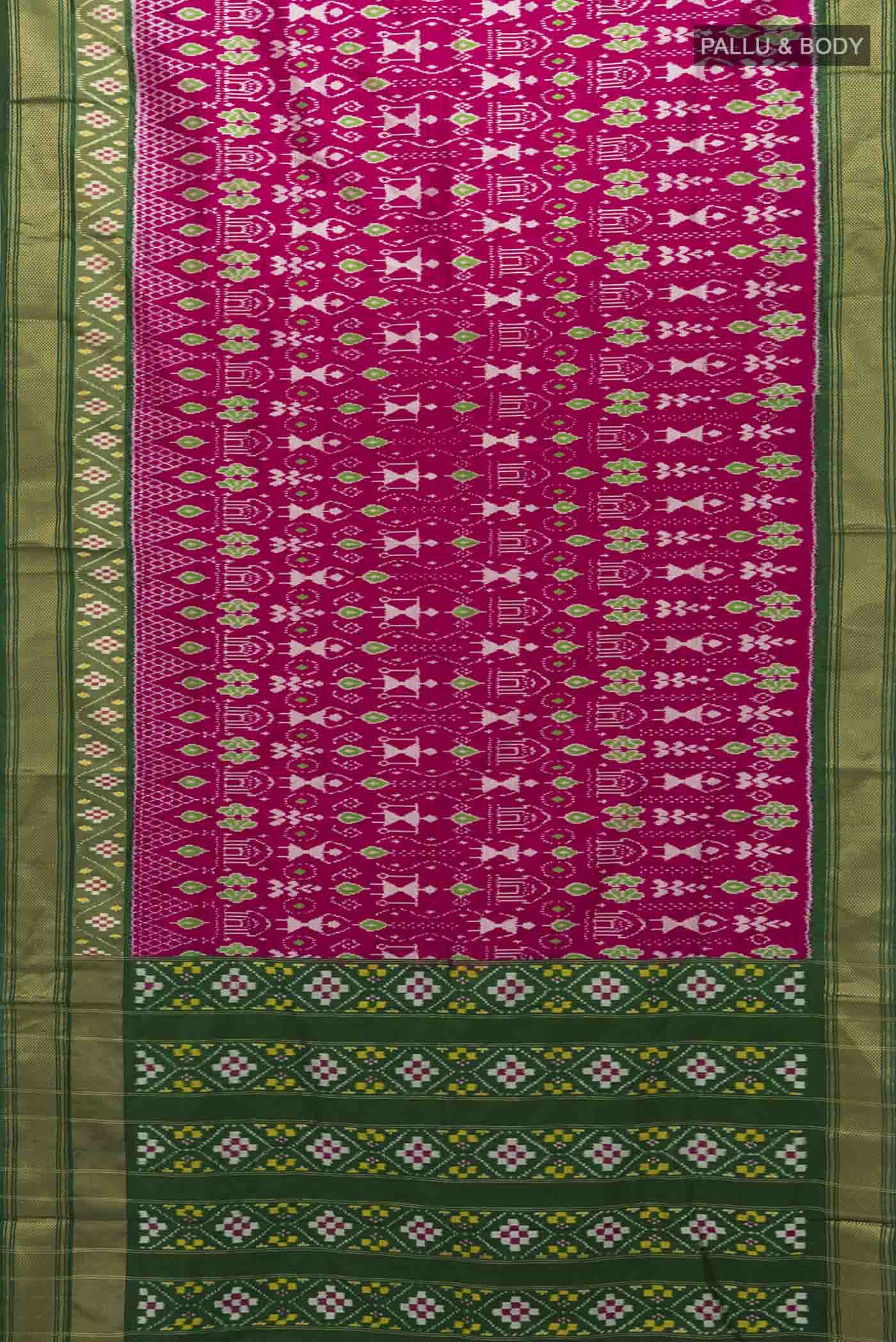 Pink Pochampally Silk Saree - Image 5
