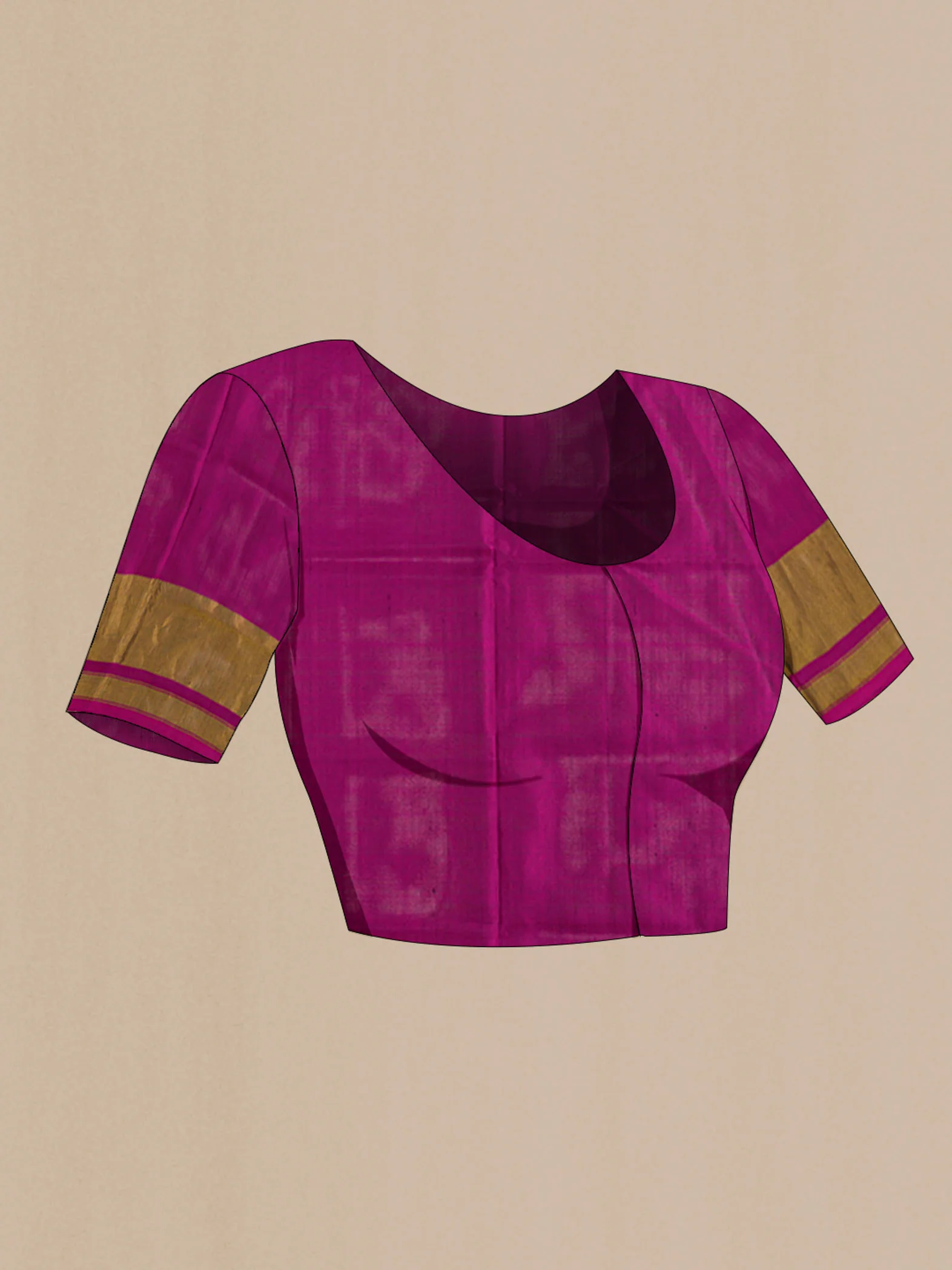 Pink Rajkot Patola Silk Saree - Image 5