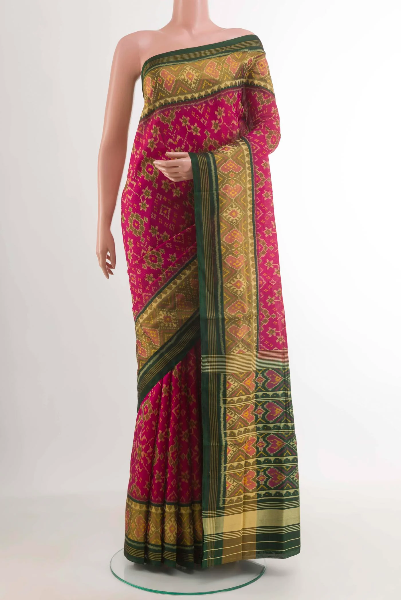 Pink Rajkot Patola Silk Saree
