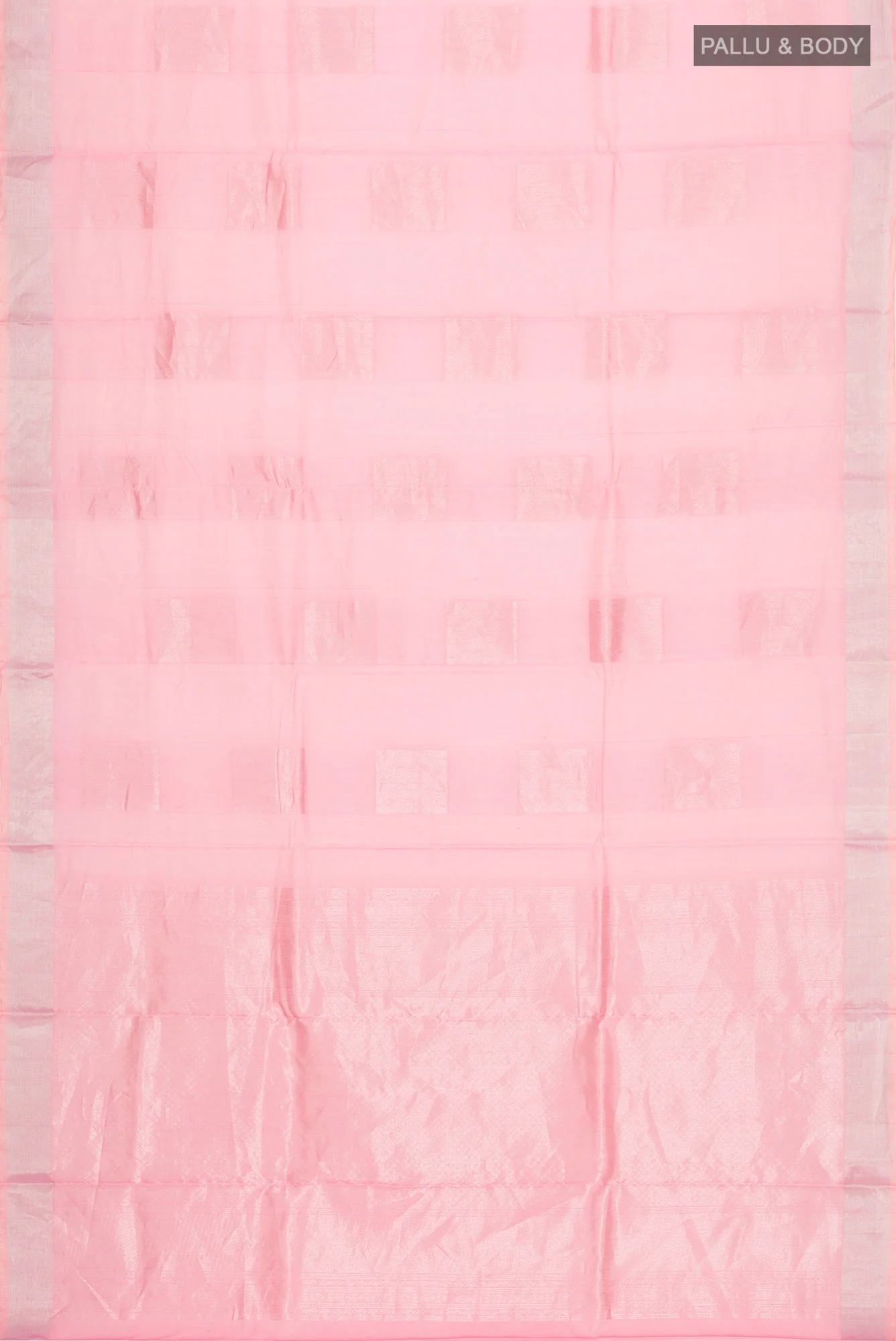 Pink Silk Cotton Saree - Image 5