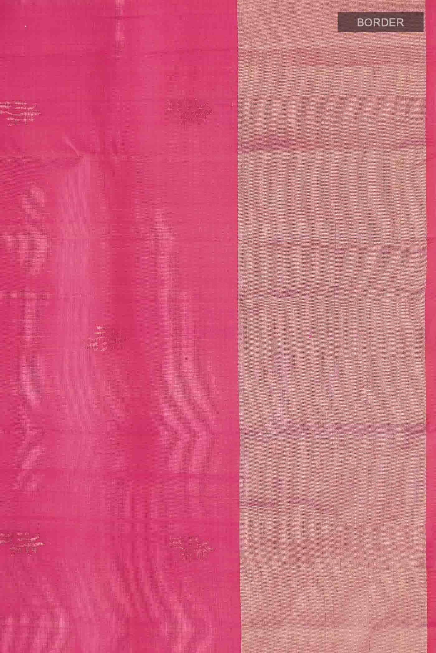 Pink Soft Silk Saree - Image 3