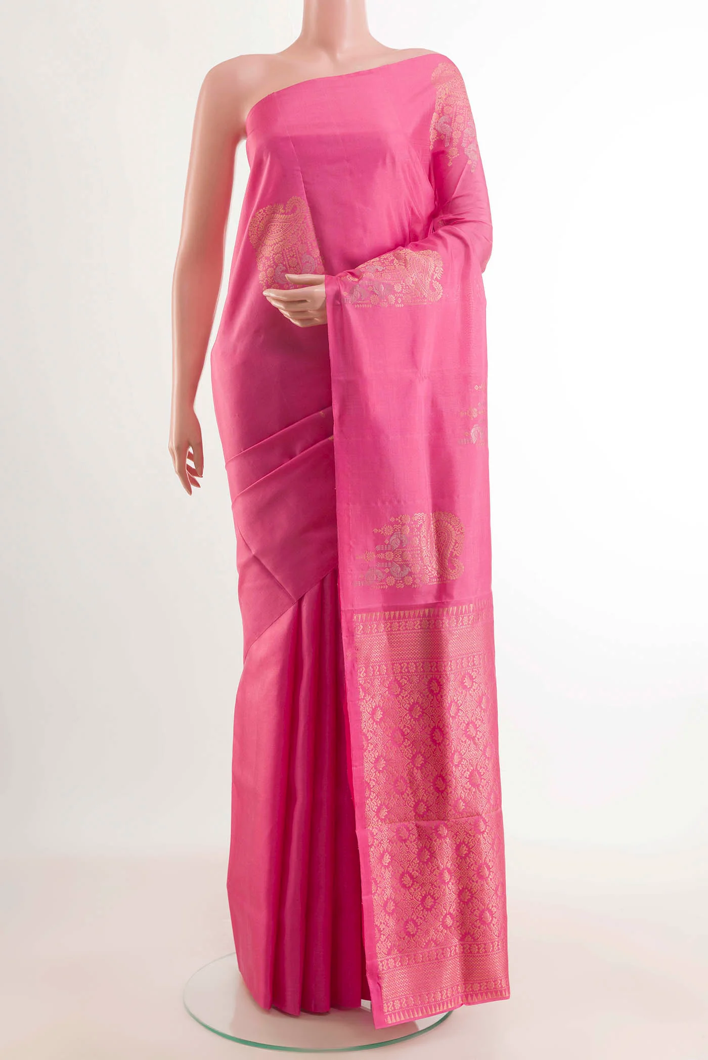 Pink Soft Silk Saree