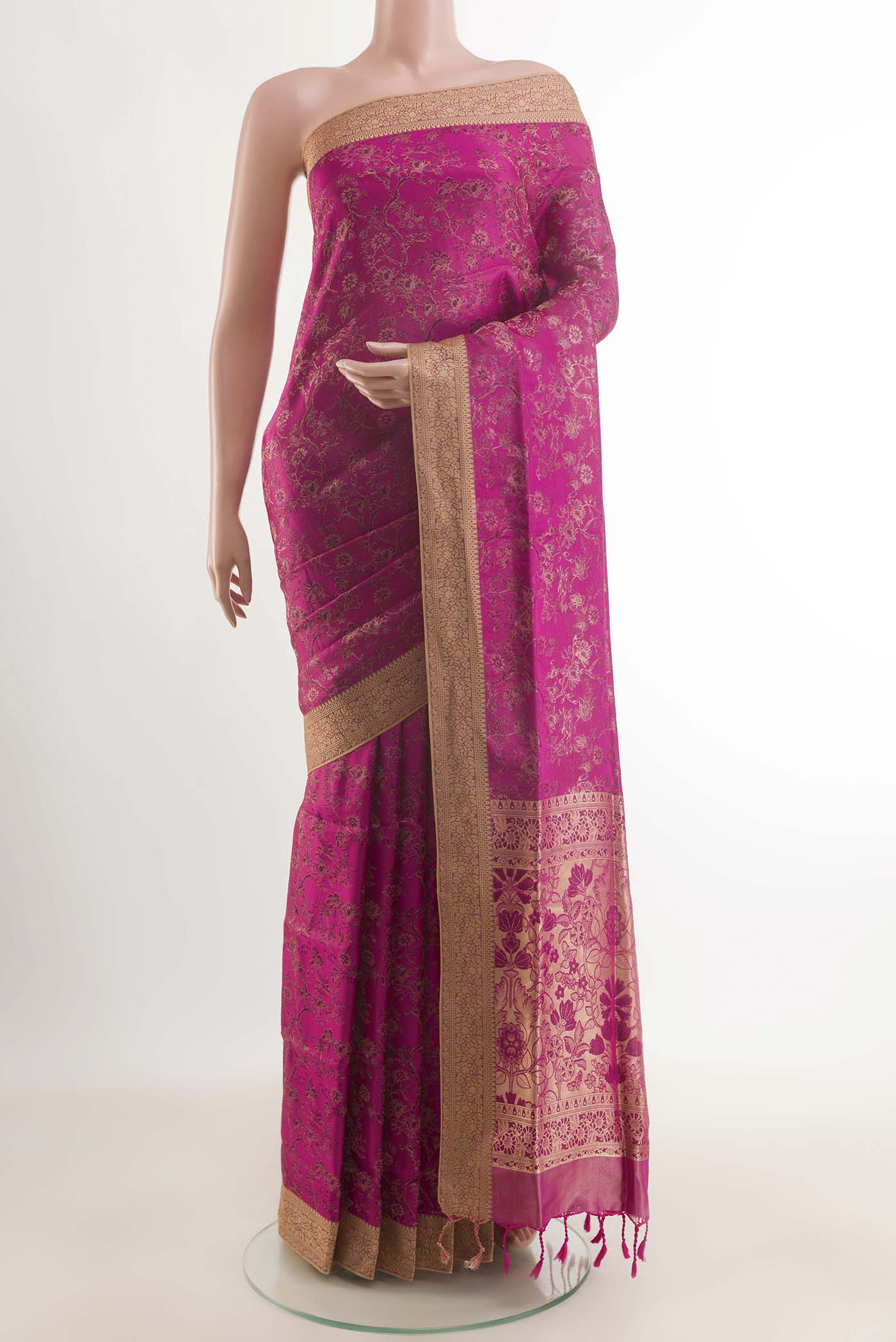 Pink Soft Silk Saree