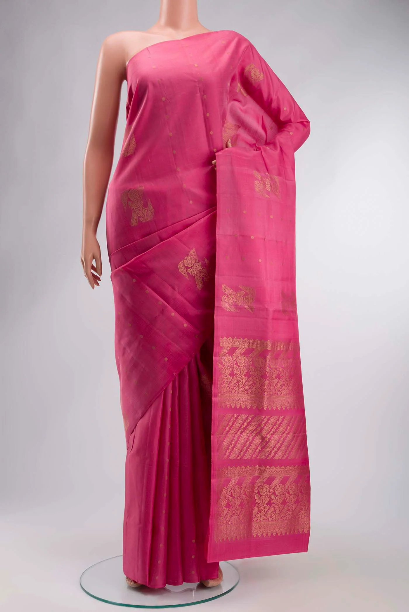Pink Soft Silk Saree