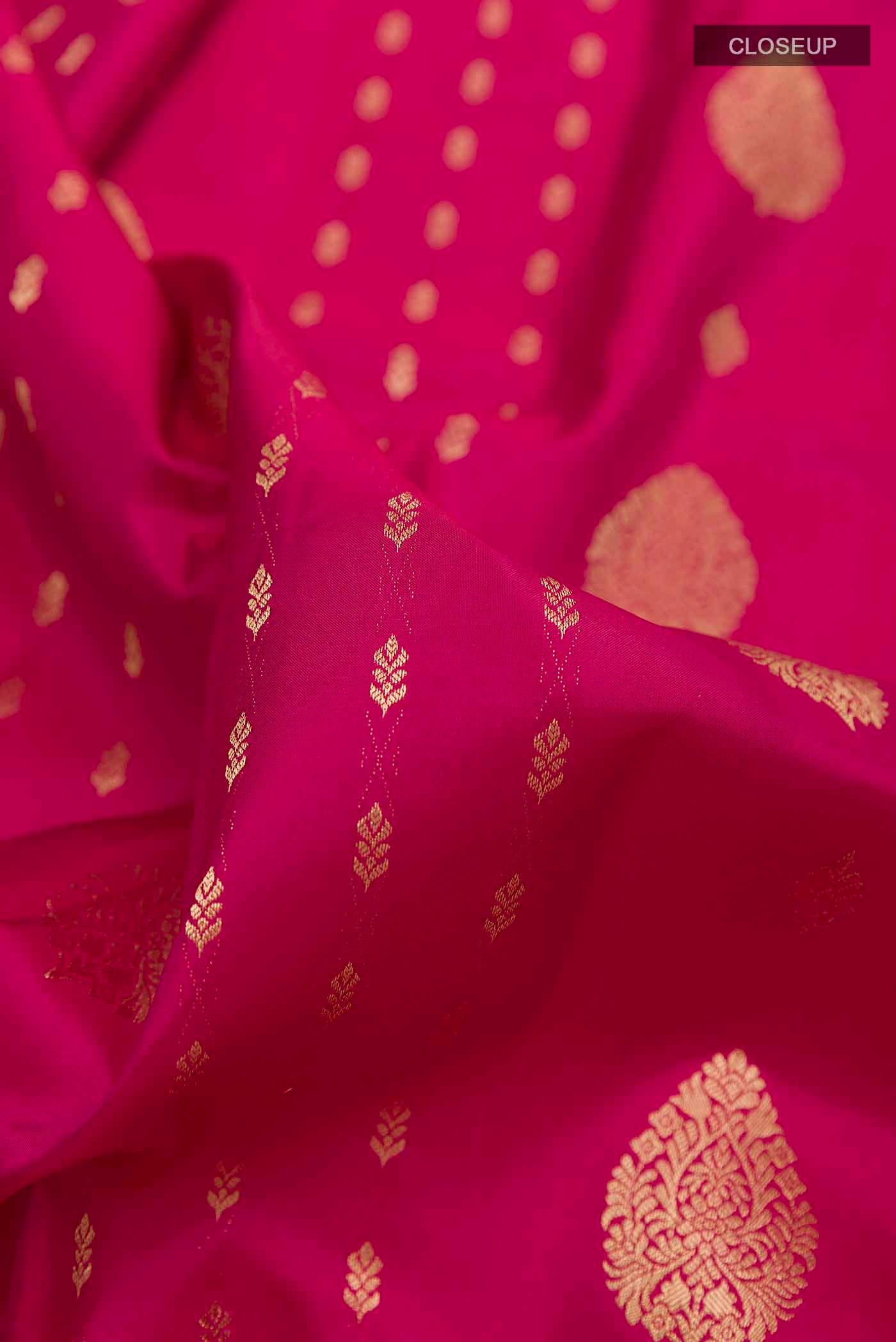 Pink Soft Silk Saree - Image 2