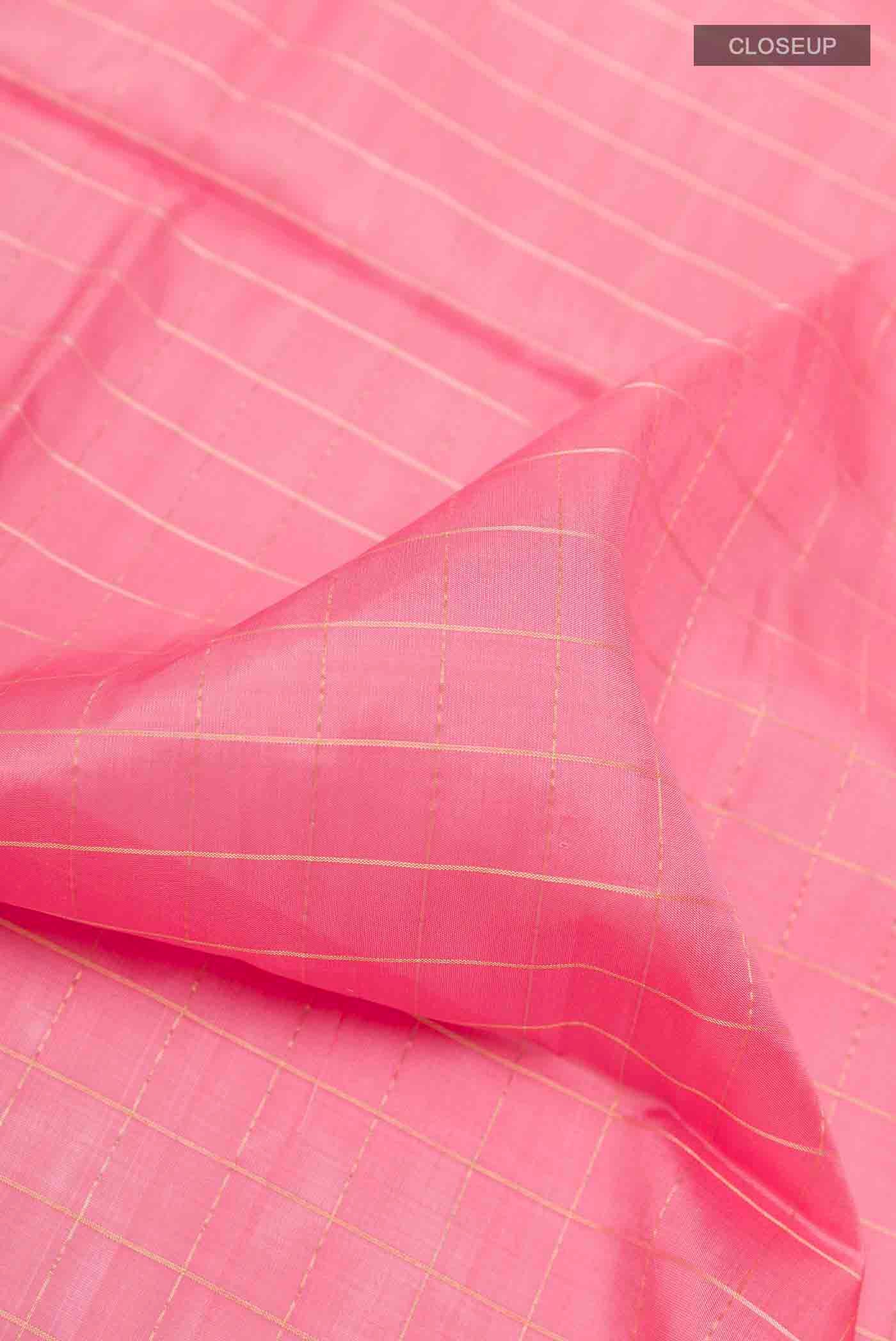 Pink Soft Silk Saree - Image 2