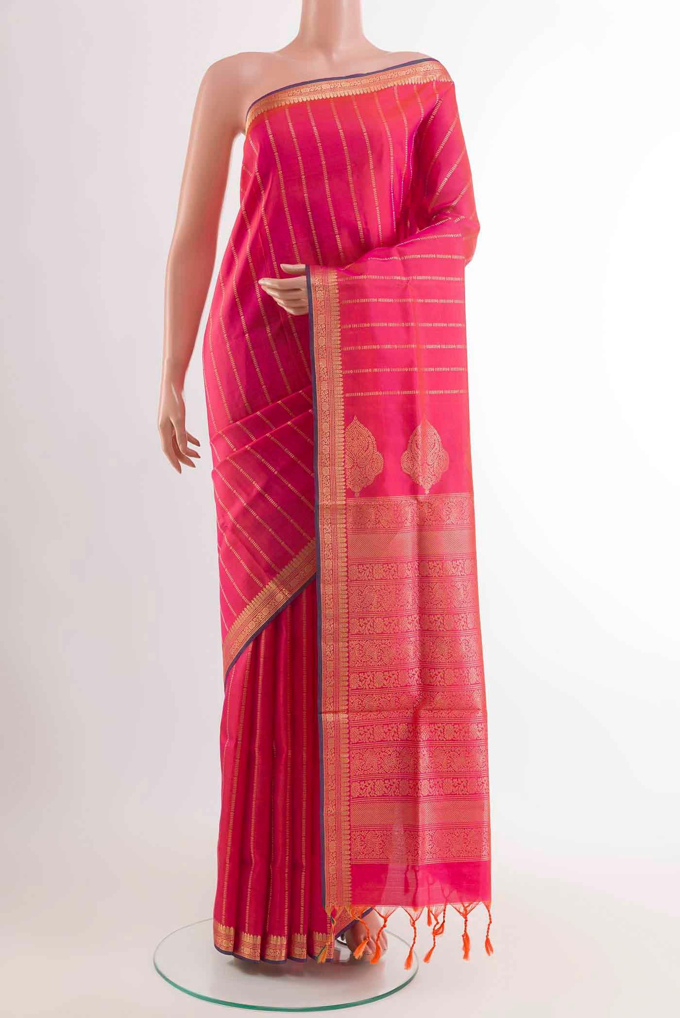 Pink Soft Silk Saree