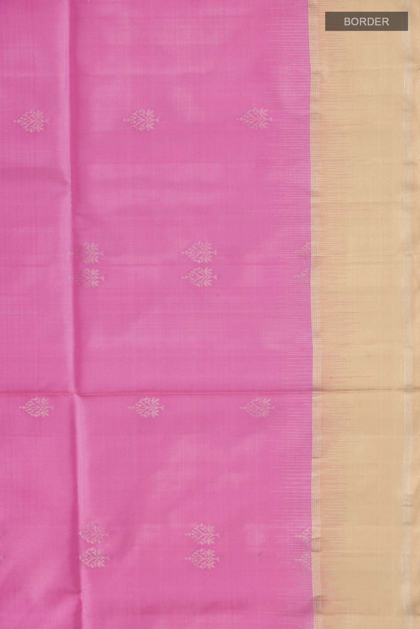 Pink Soft Silk Saree - Image 3