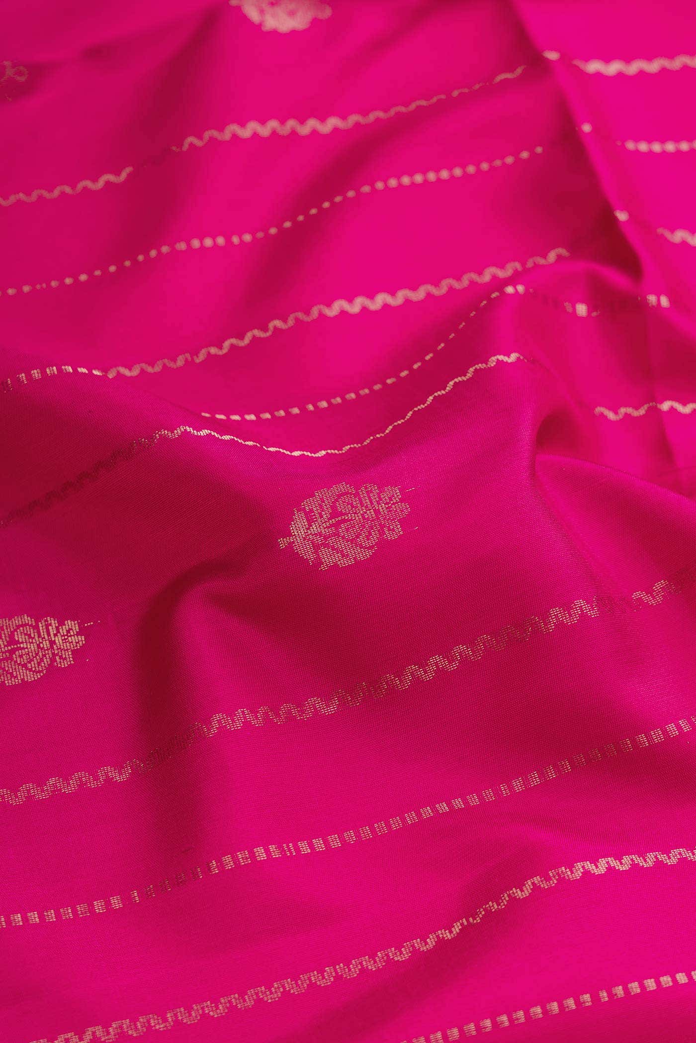 Pink Soft Silk Saree - Image 3