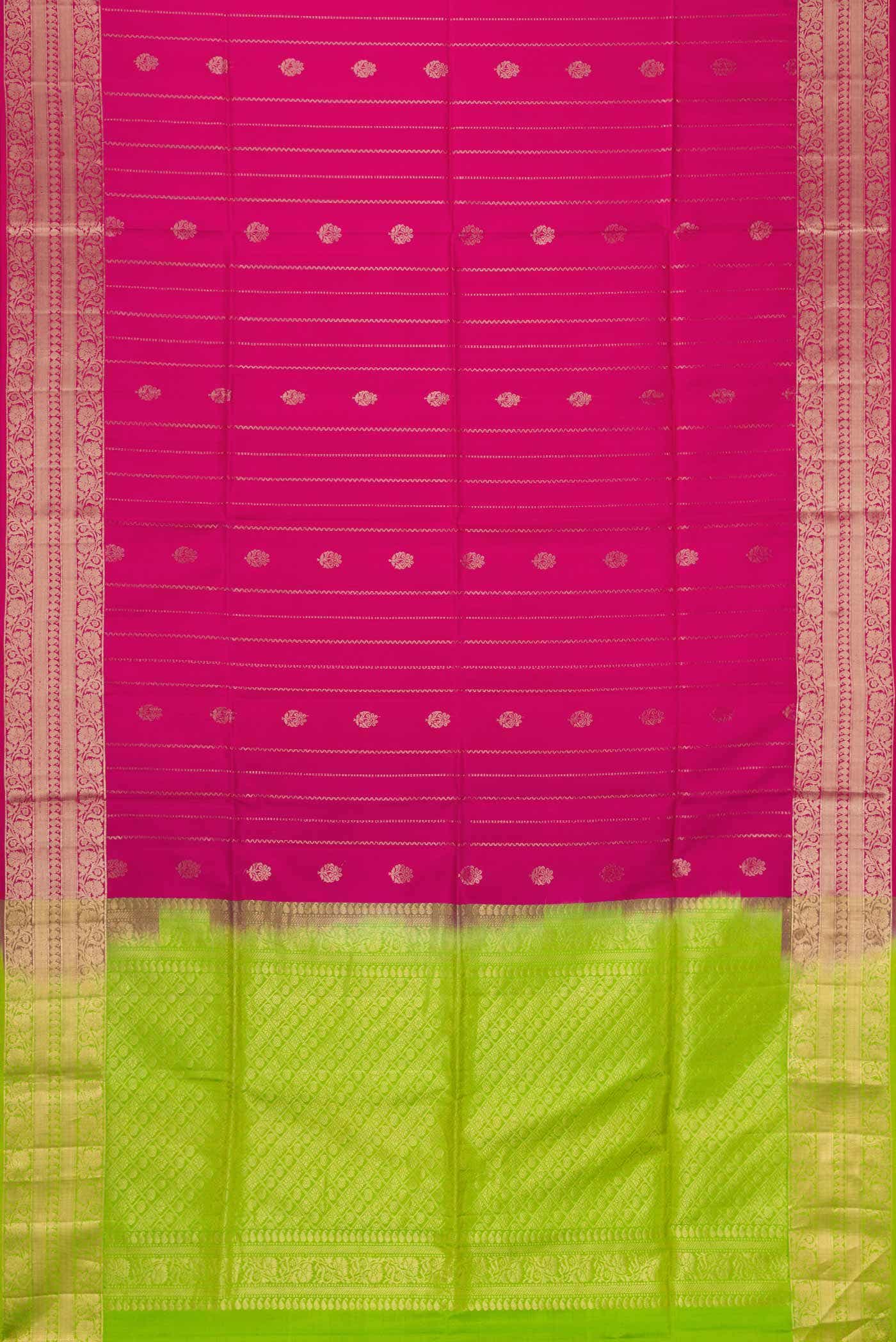 Pink Soft Silk Saree - Image 4