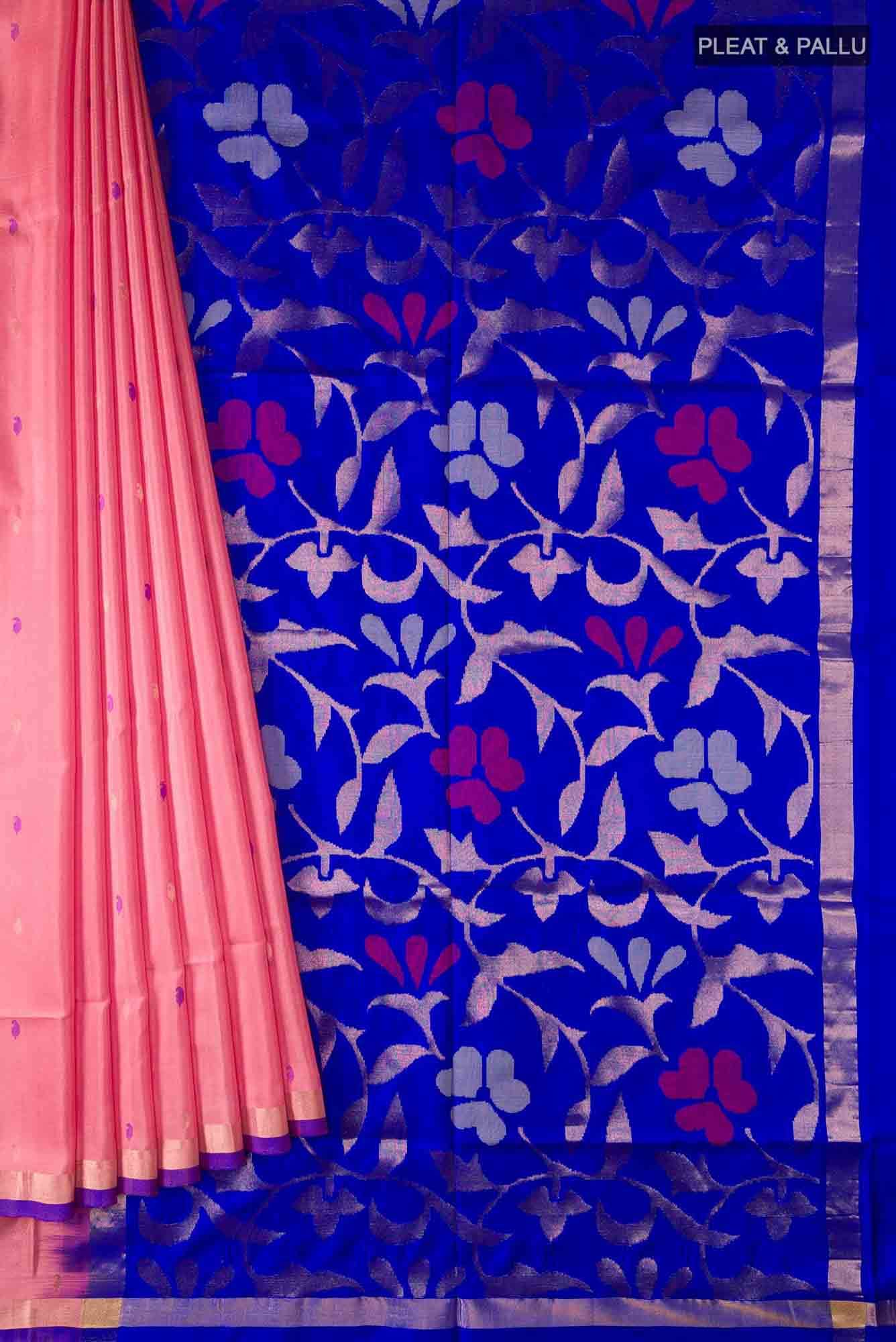 Pink Uppada Silk Saree - Image 2