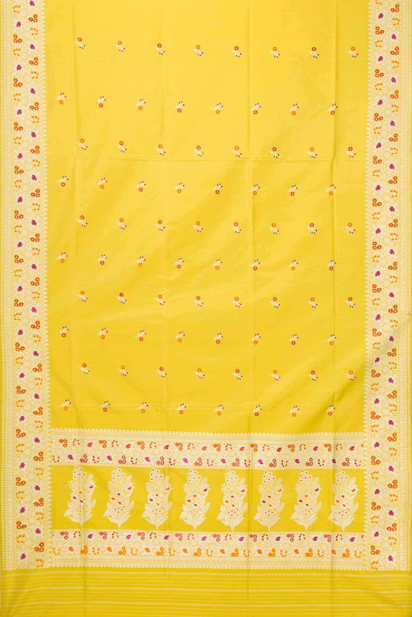 Pista Green Dual Tone Banarasi Silk Saree - Image 4