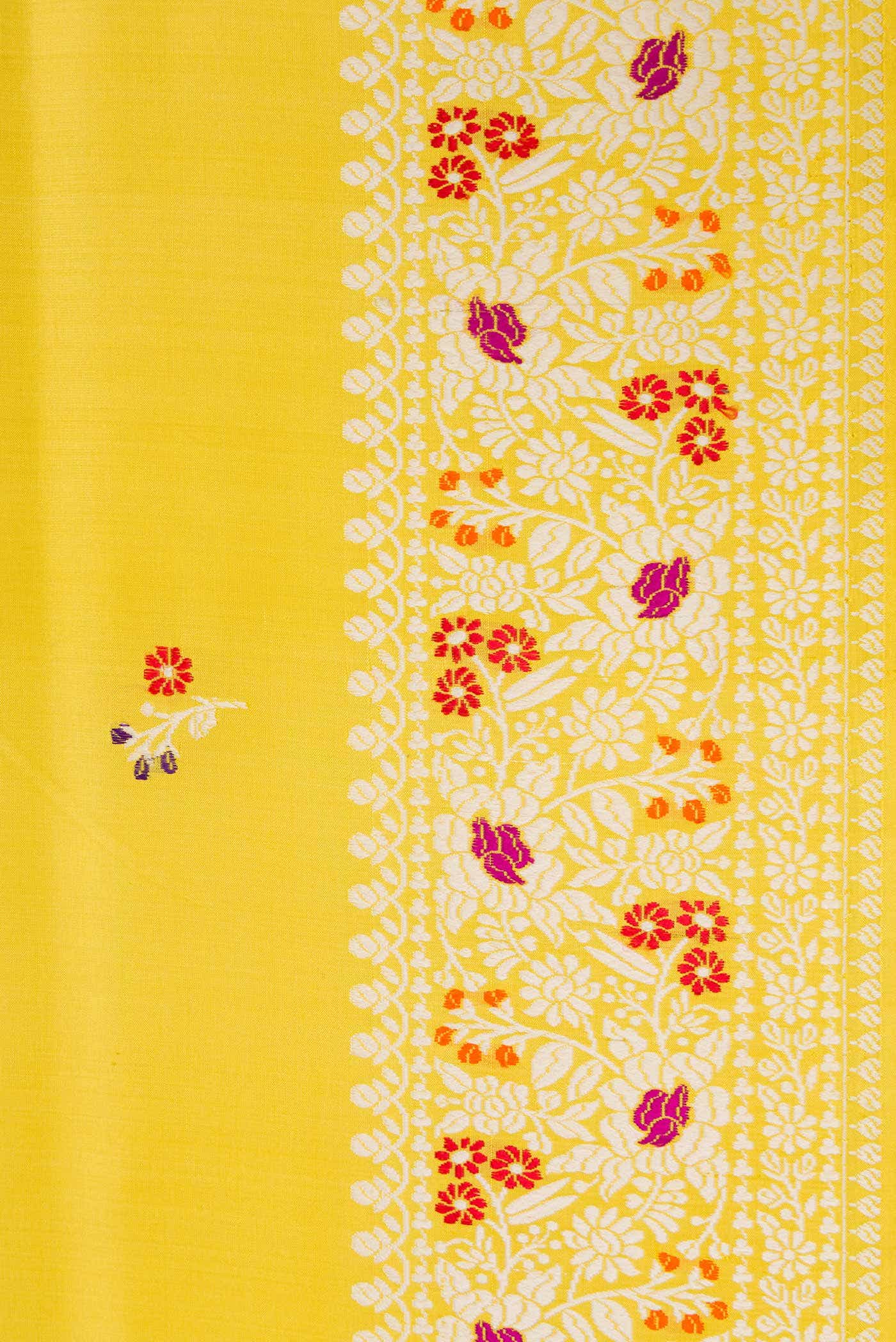 Pista Green Dual Tone Banarasi Silk Saree - Image 5