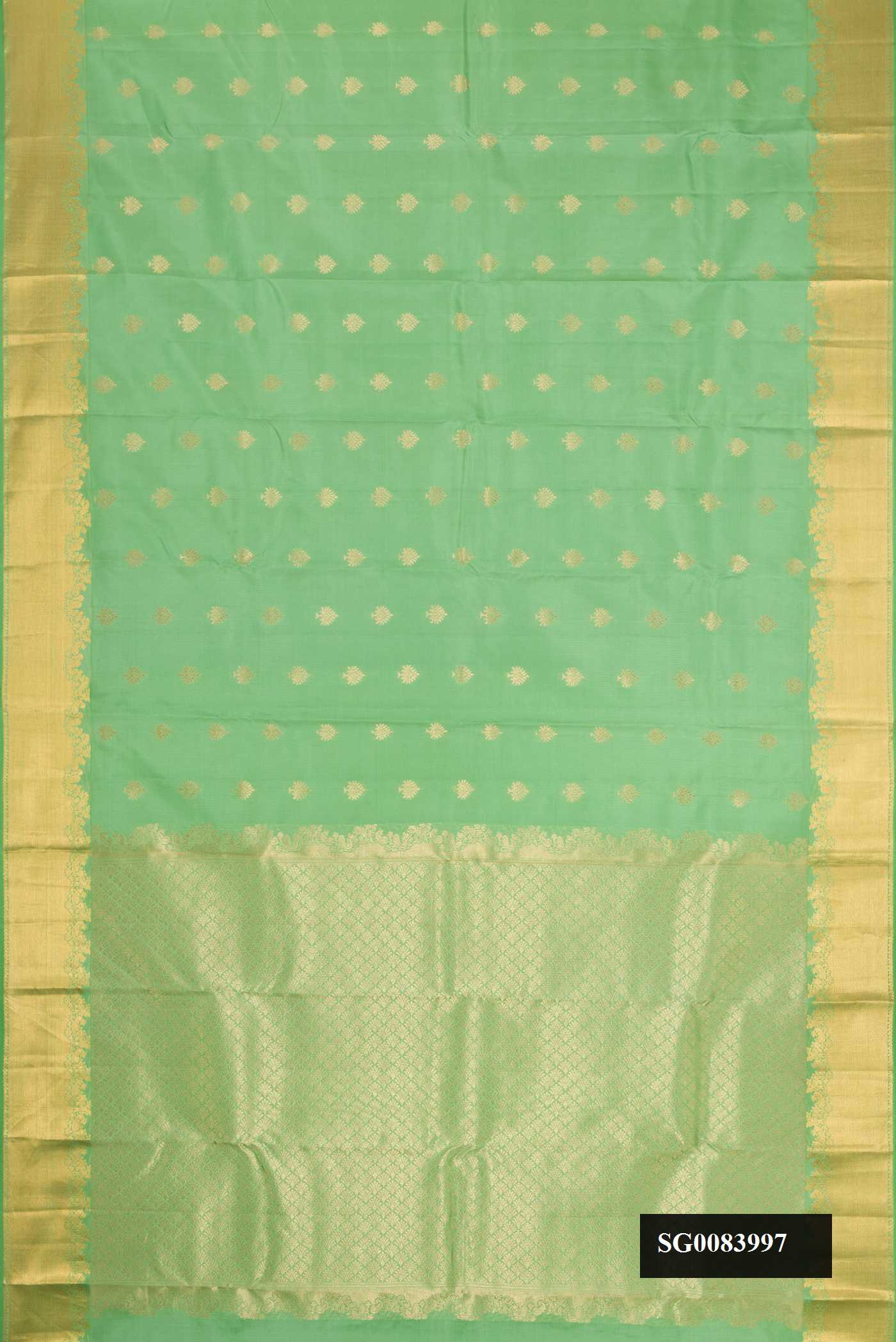 Pista Green Dual Tone Kanchipuram Silk Saree