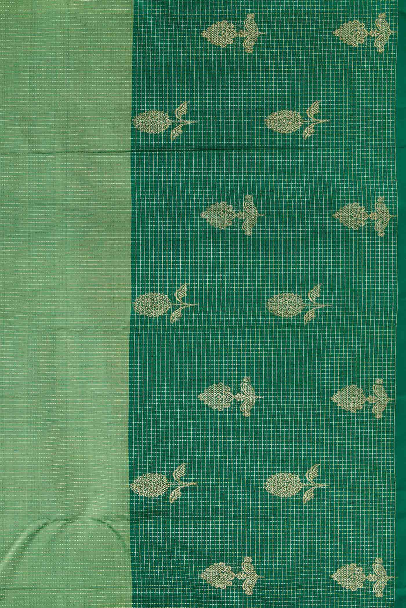 Pista Green Kanjivaram Silk Saree - Image 3