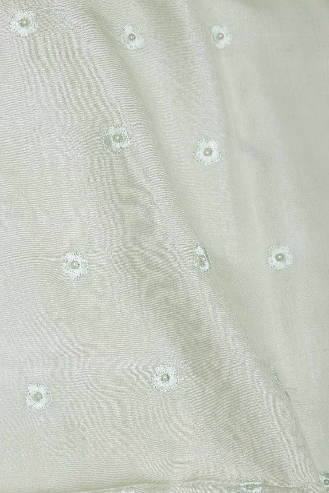 Pista Green Dual Tone Tussar Saree - Image 2
