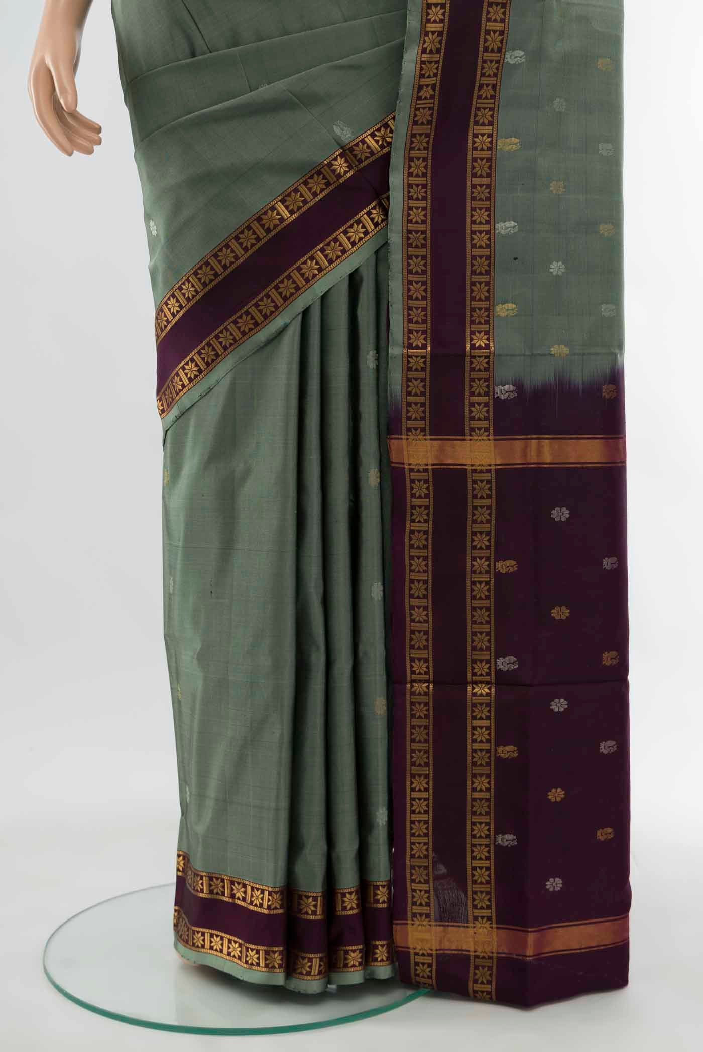Multi Color Uppada Silk Saree - Image 3