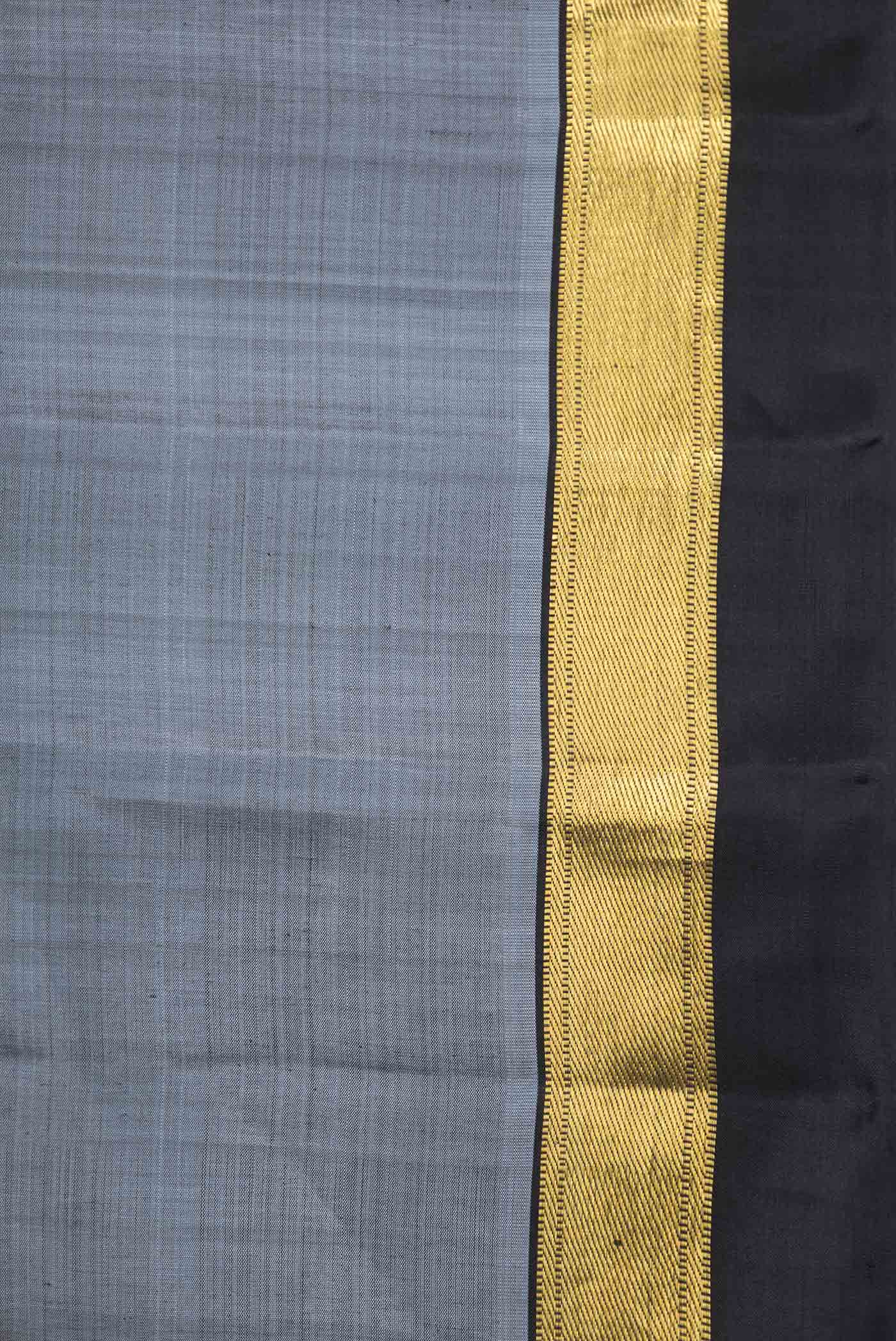 Grey Kanjivaram Silk Saree - Image 3