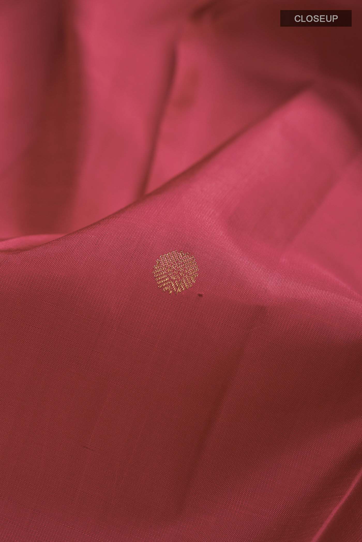 Pure Silk Pure Zari Red Kanchipuram Saree - Image 2