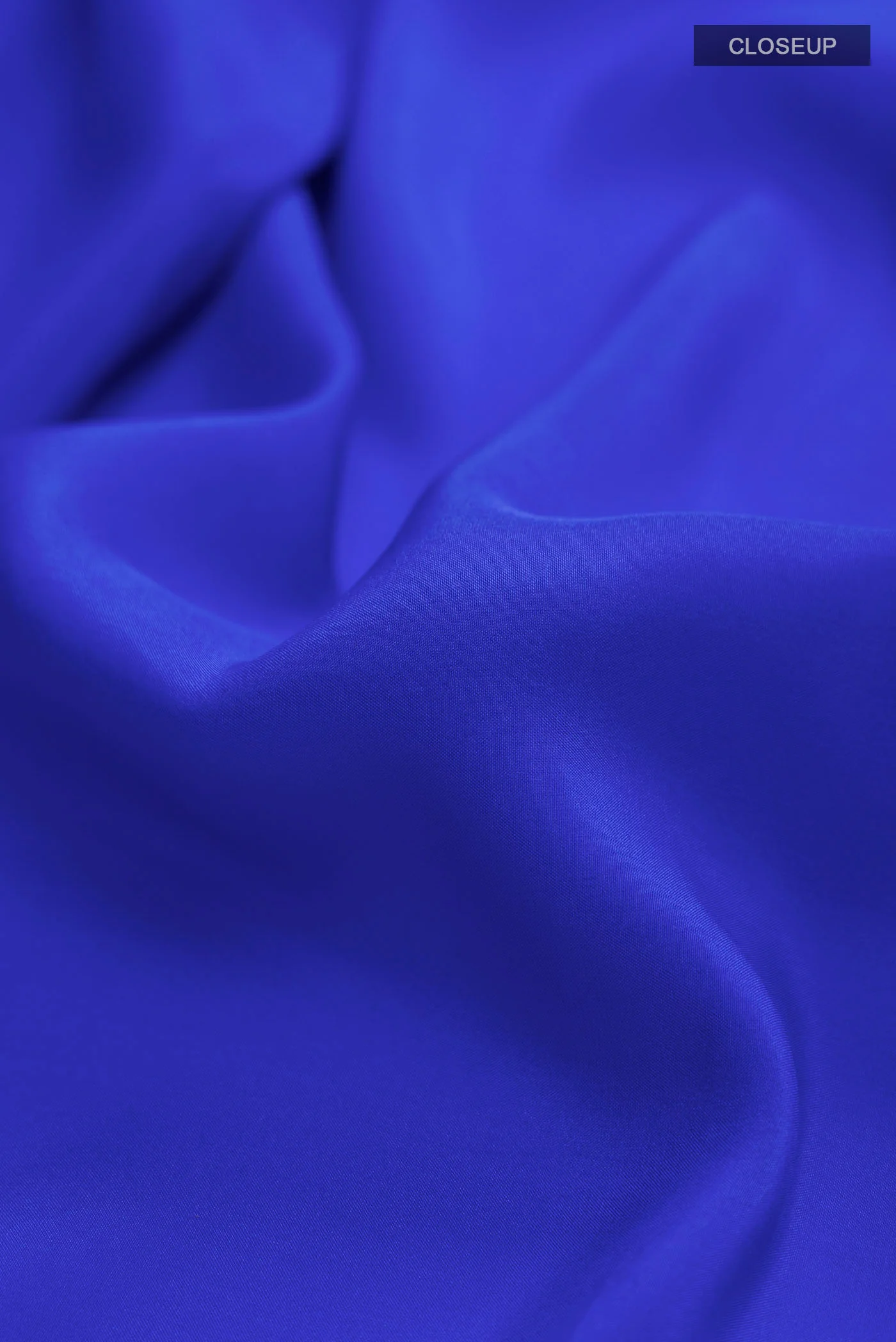 Pure Silk Pure Zari Royal Blue Mysore Crepe Saree - Image 2