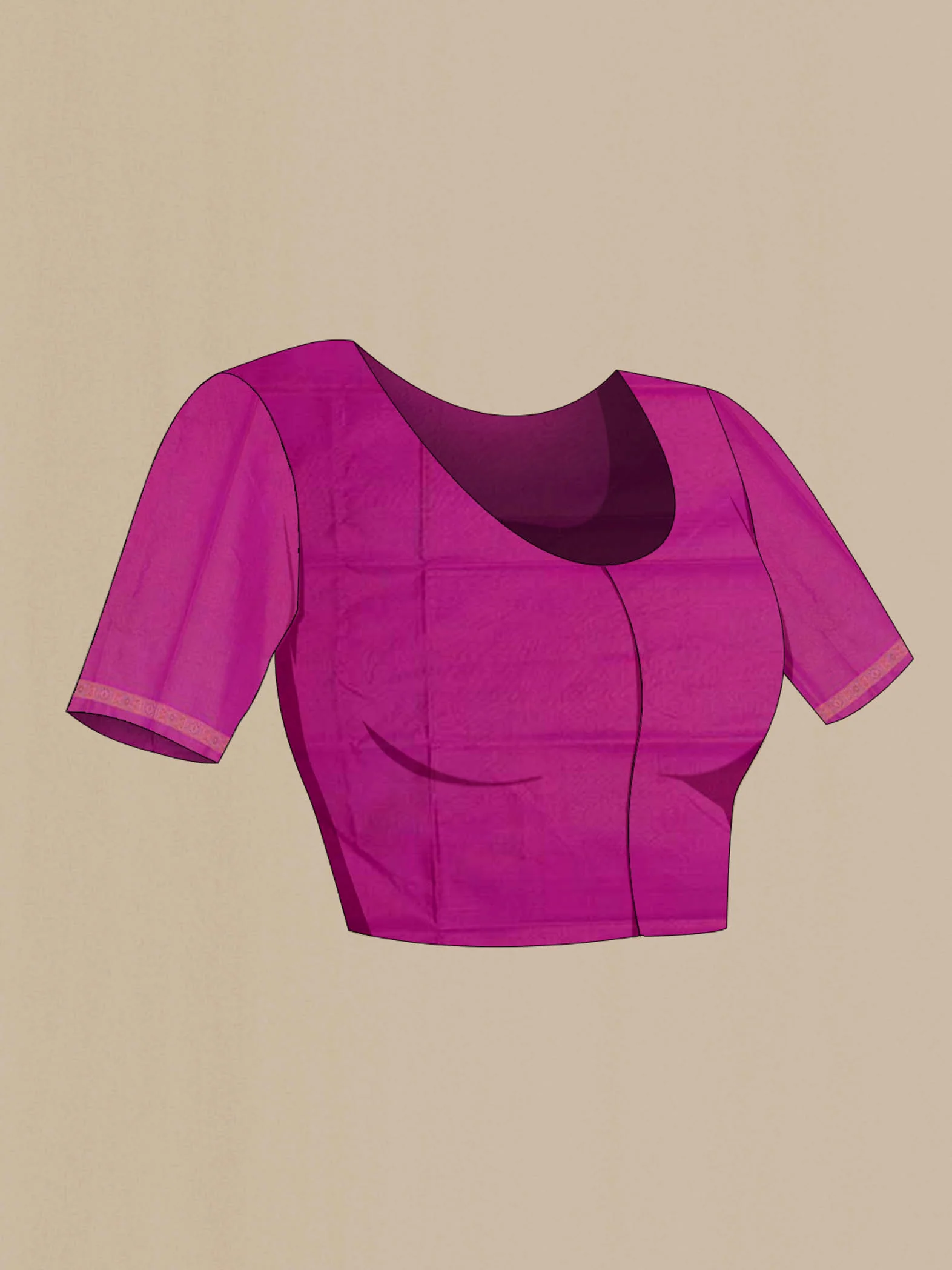Purple Banarasi Silk Saree - Image 4