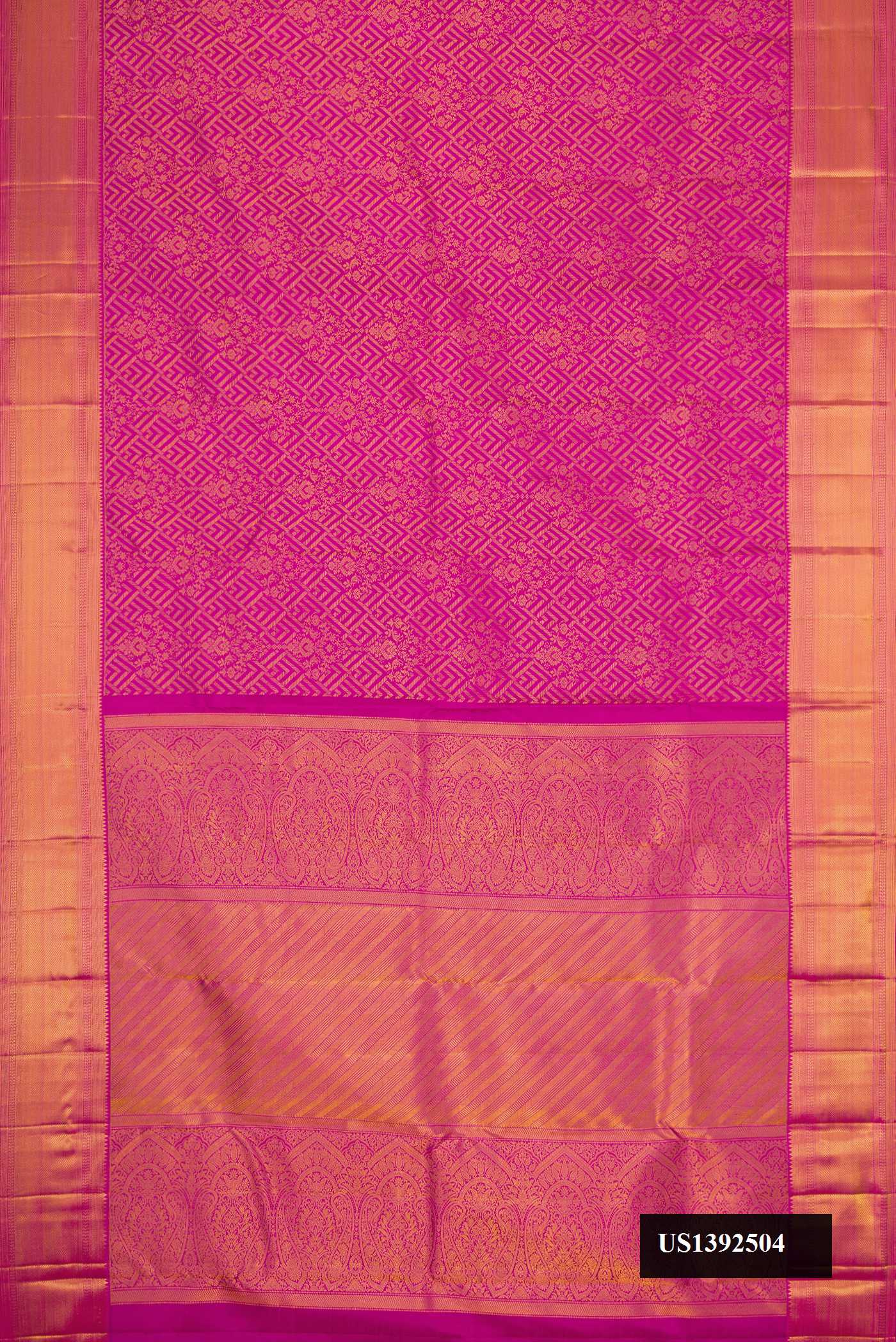 Purple Dual Tone Kanchipuram Silk Saree