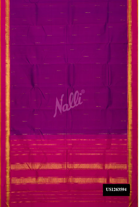 Purple Dual Tone Kanchipuram Silk Saree
