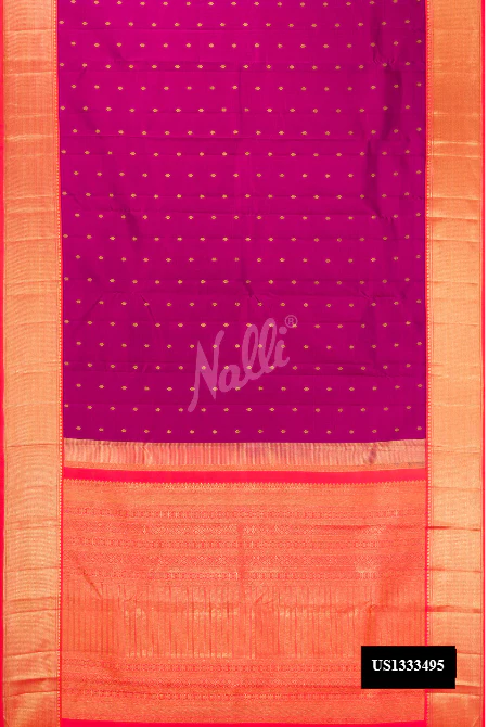 Purple Dual Tone Kanchipuram Silk Saree