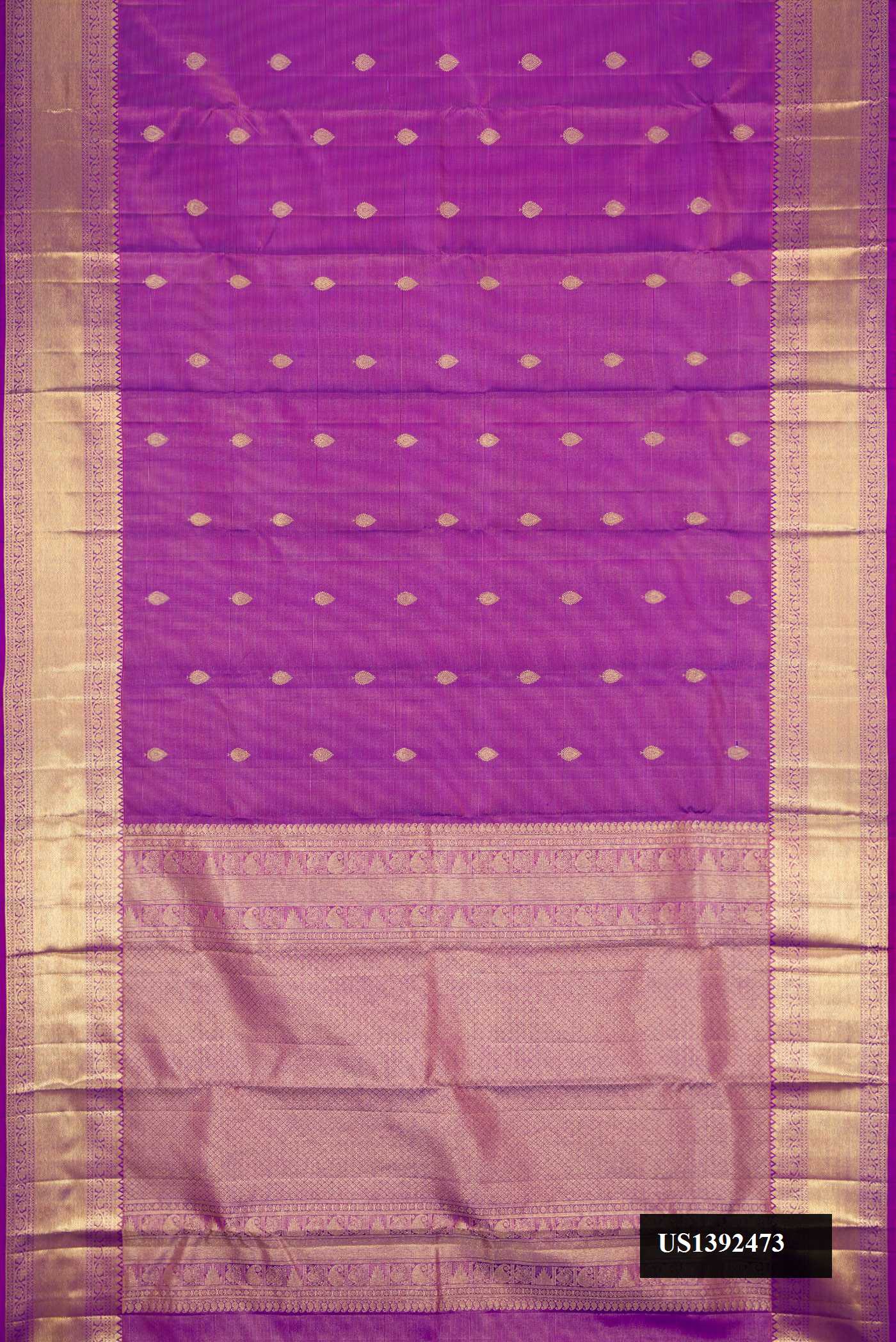 Purple Dual Tone Kanchipuram Silk Saree
