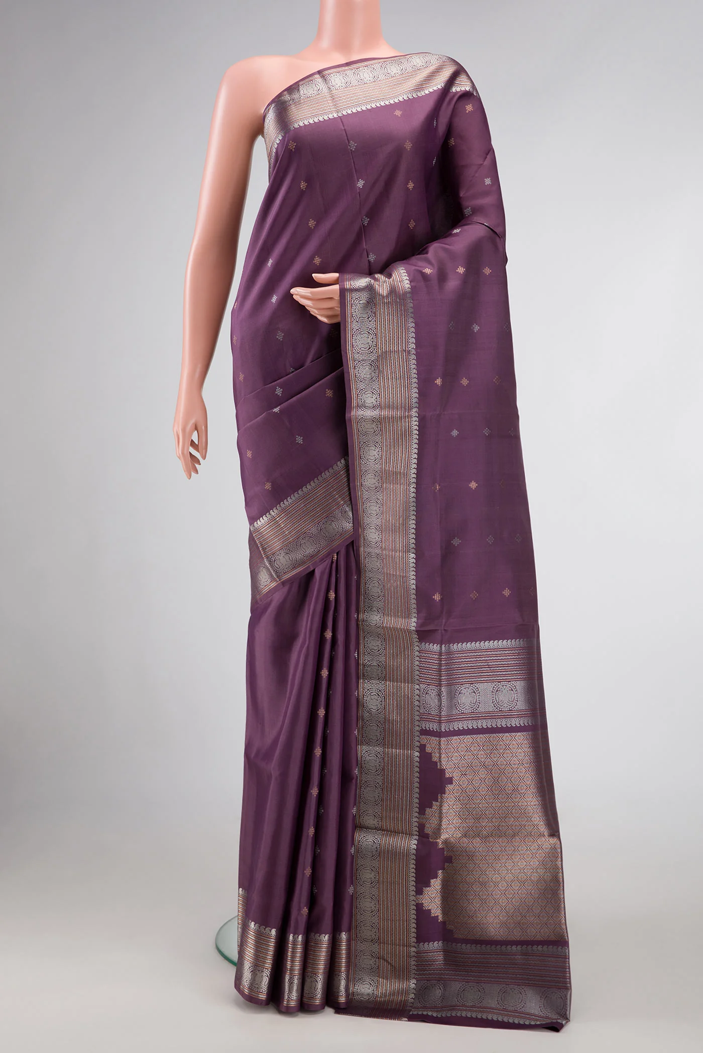 Purple Soft Silk Saree