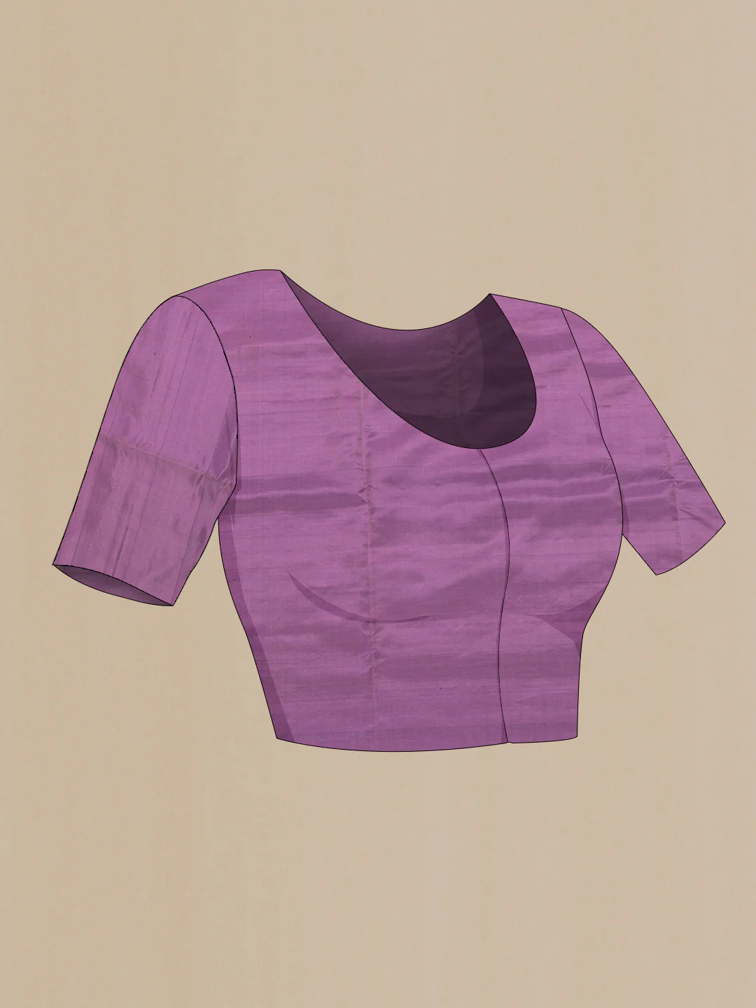 Purple Soft Silk Saree - Image 4