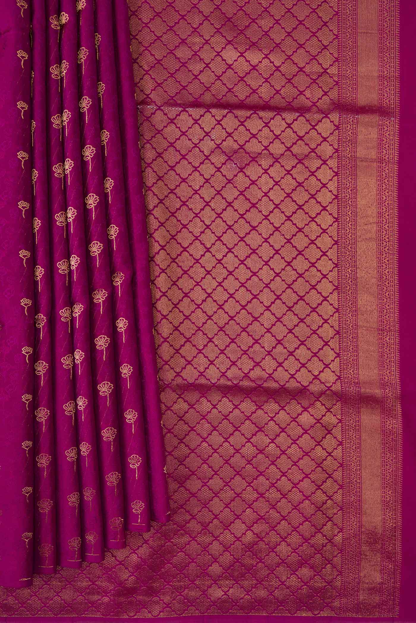 Purple Soft Silk Saree - Image 3