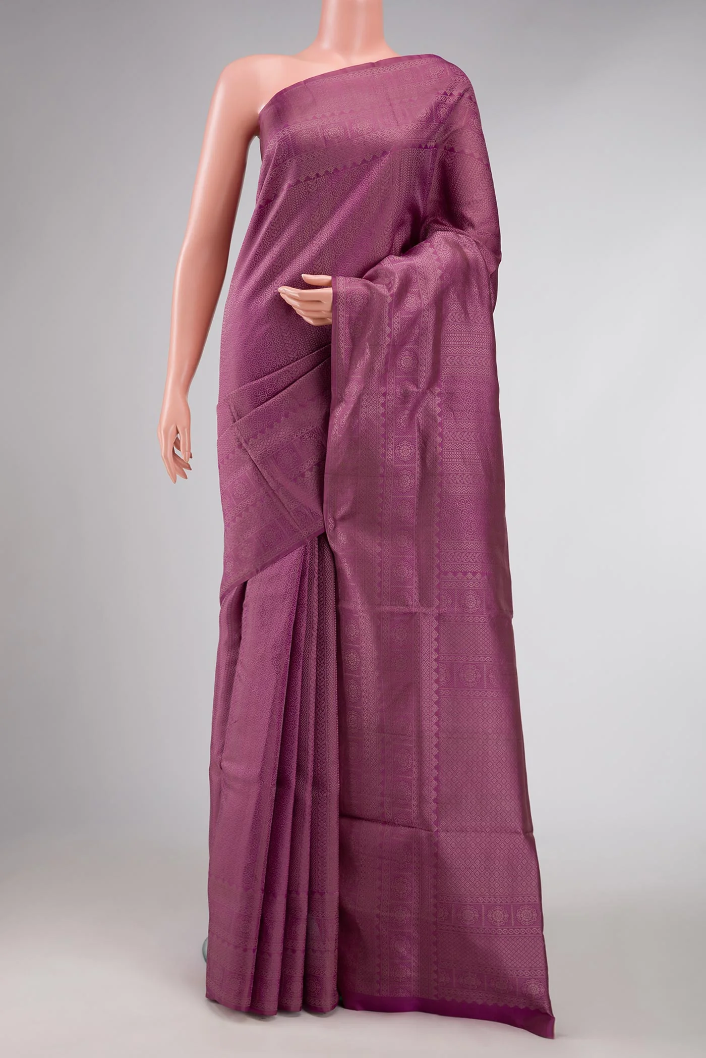 Purple Dual Tone Soft Silk Saree