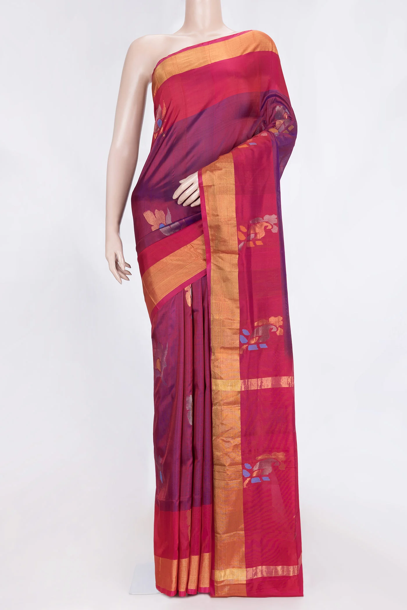 Purple Uppada Silk Saree