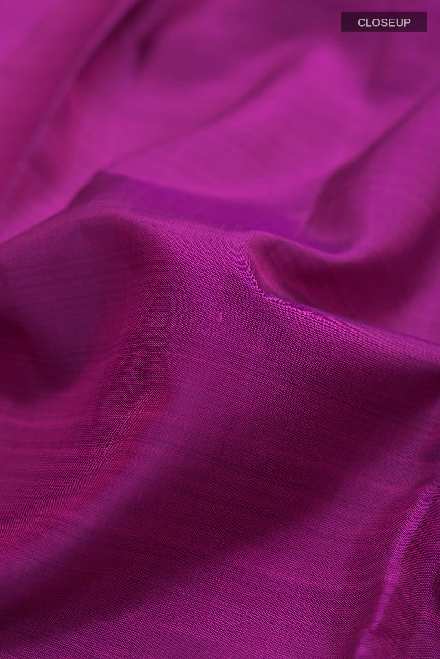 Purple Kanjivaram Silk Saree - Image 2