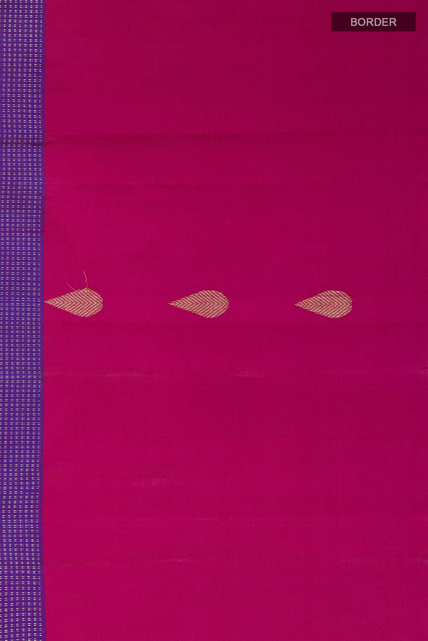 Purple Kanchipuram Silk Saree - Image 3