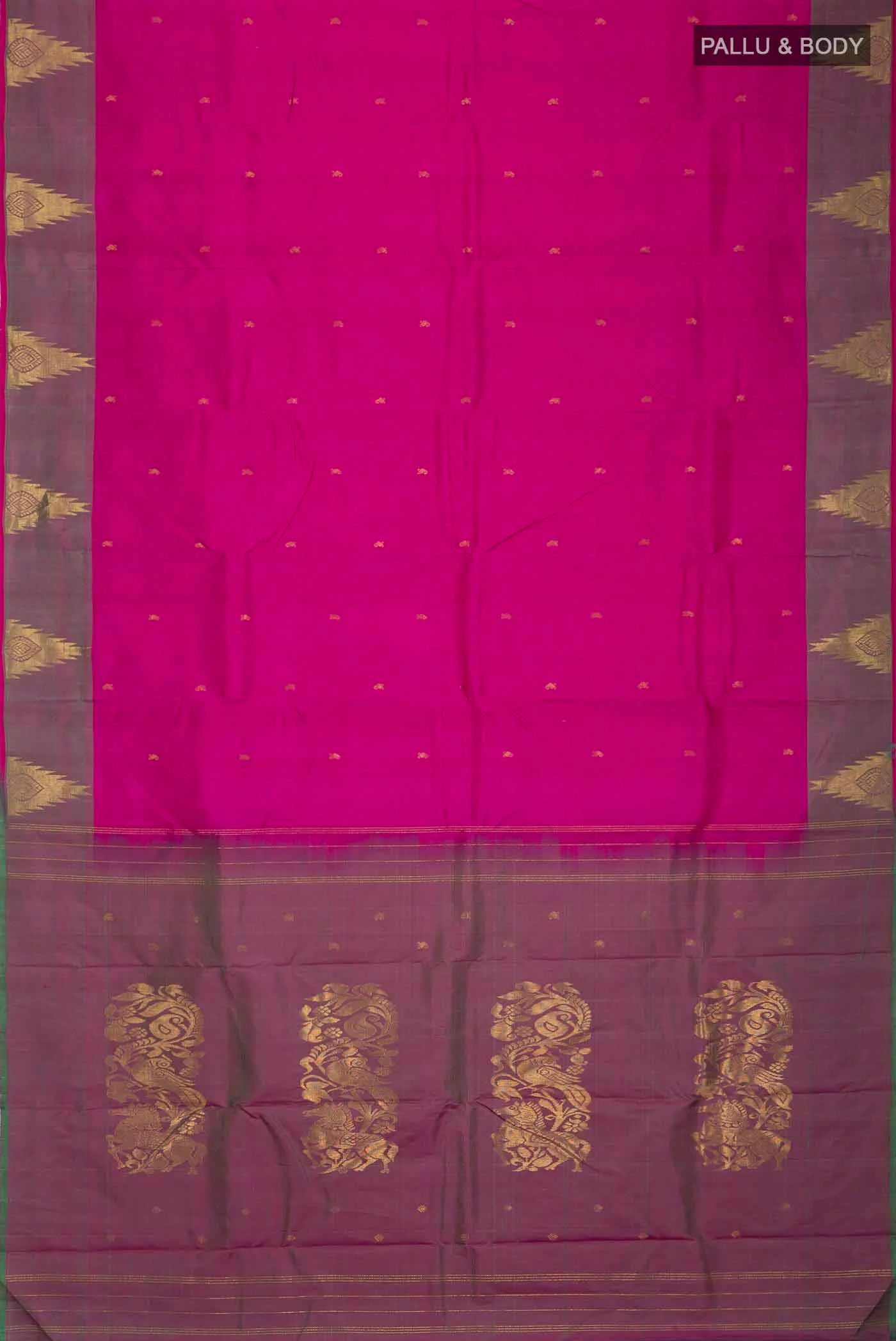 Purple Kanchipuram Silk Saree - Image 6