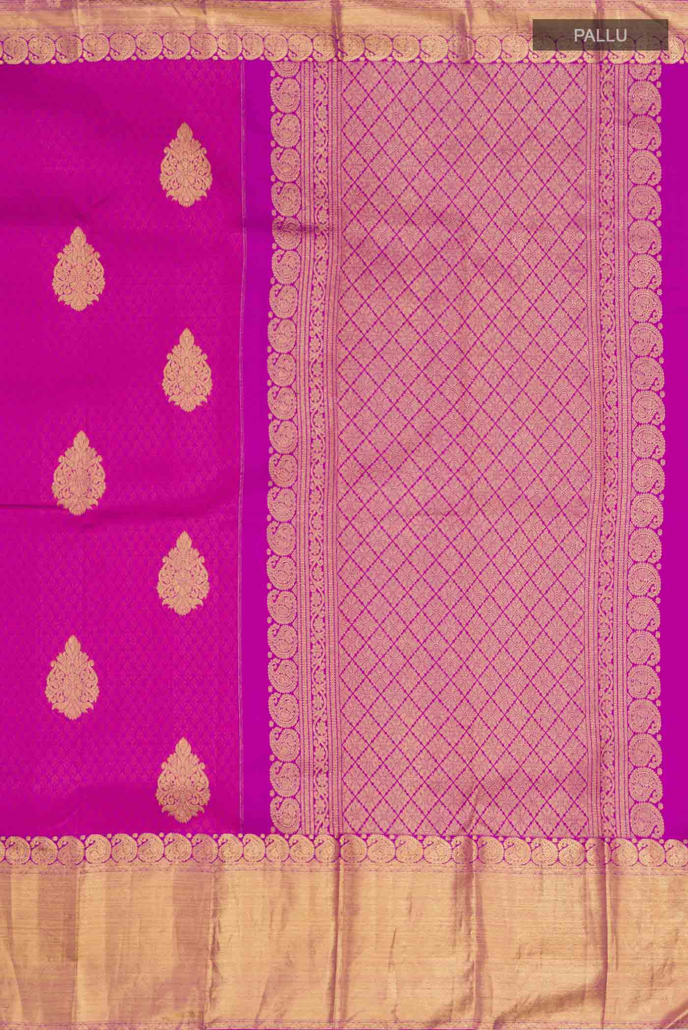 Purple Kanjivaram Silk Saree - Image 7
