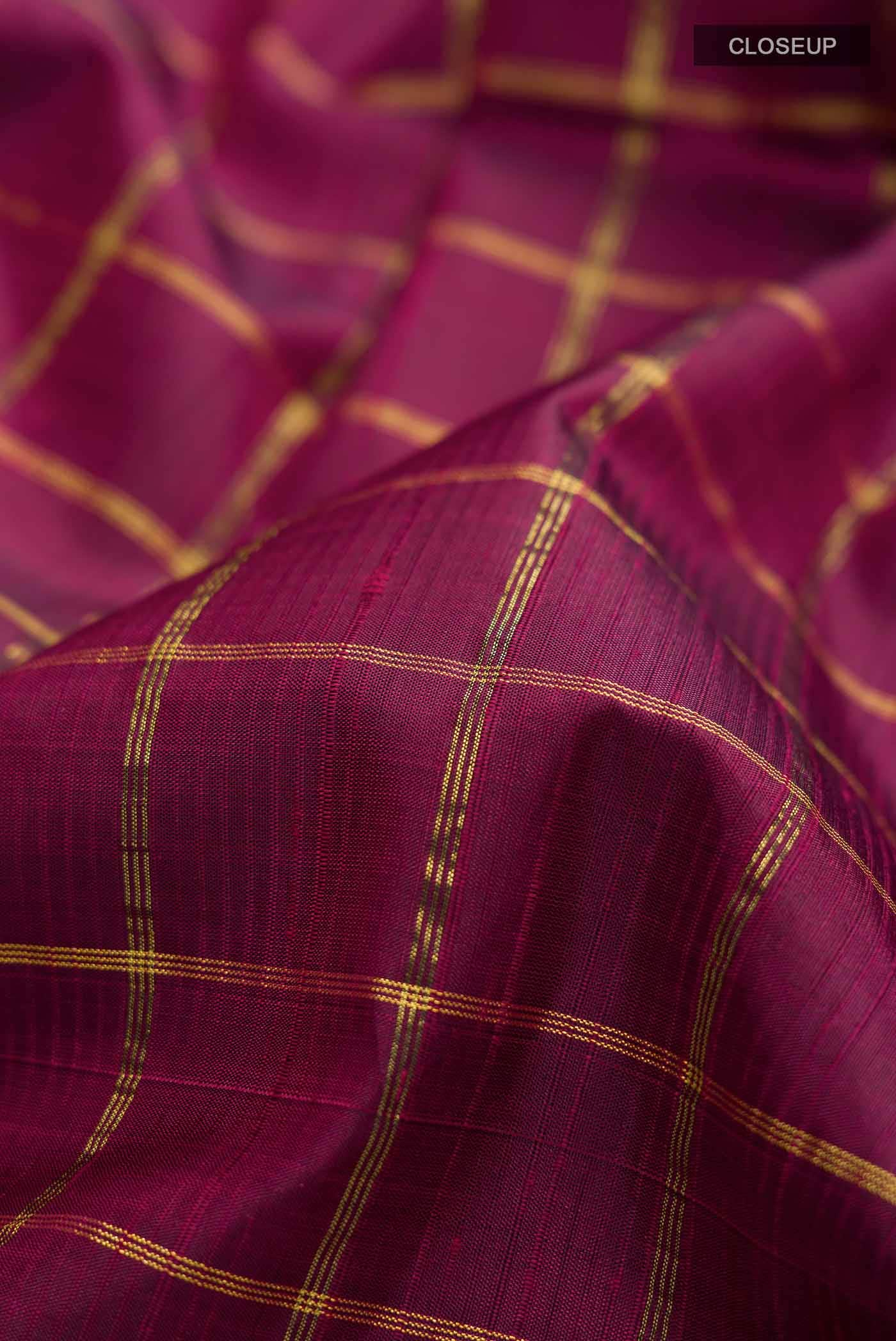 Purple Kanchipuram Silk Saree - Image 3