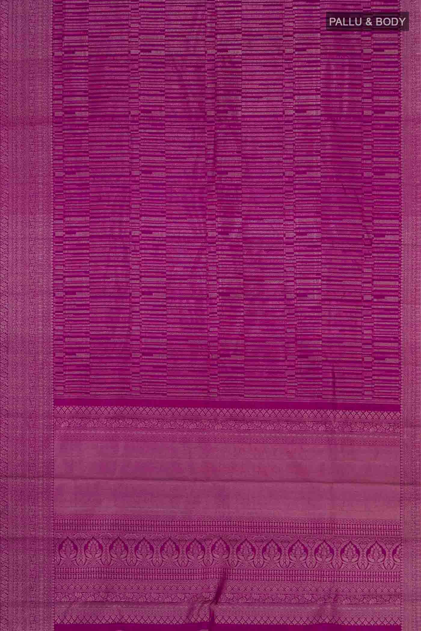 Purple Kanjivaram Silk Saree - Image 5