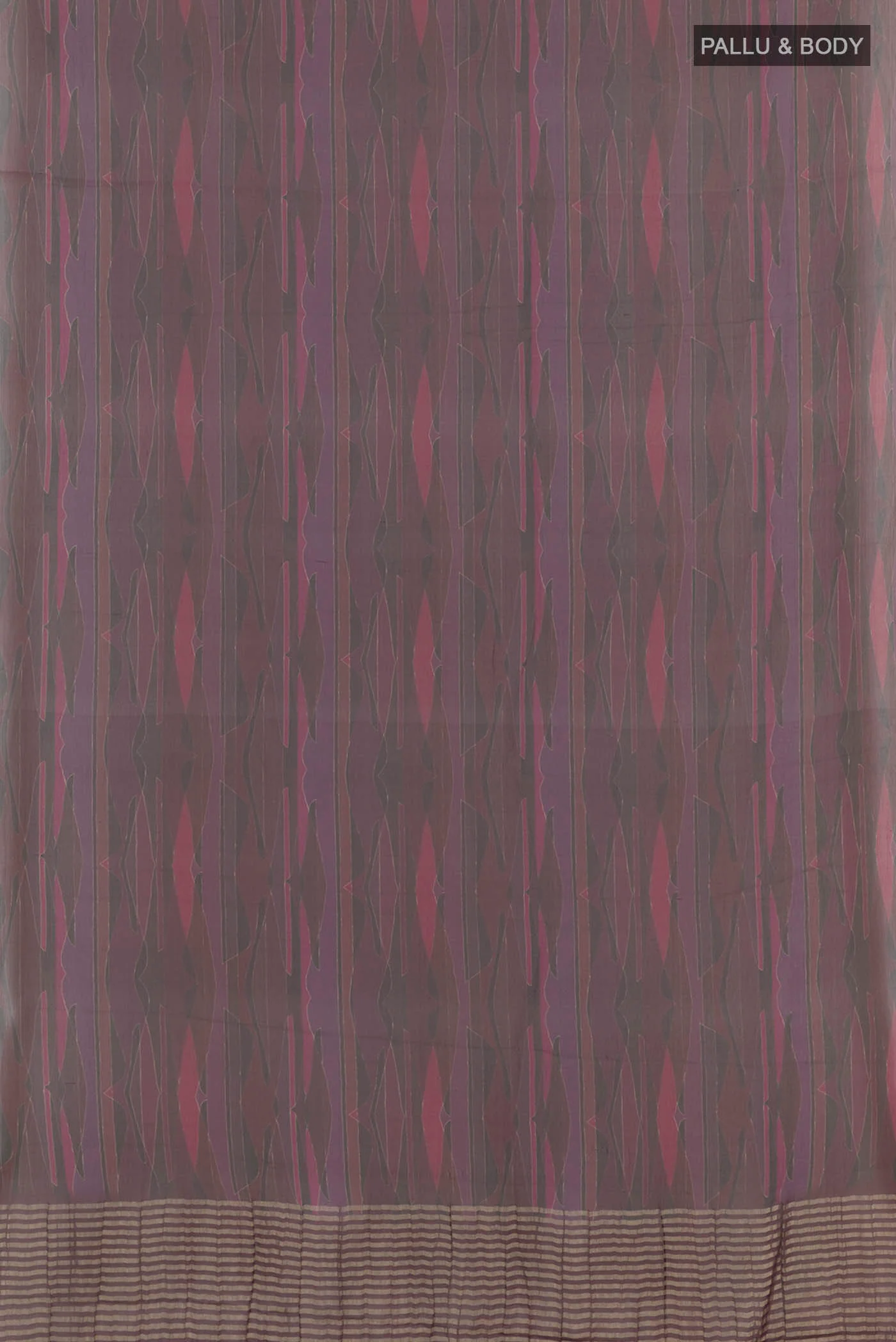Purple Mysore Chiffon Saree - Image 3