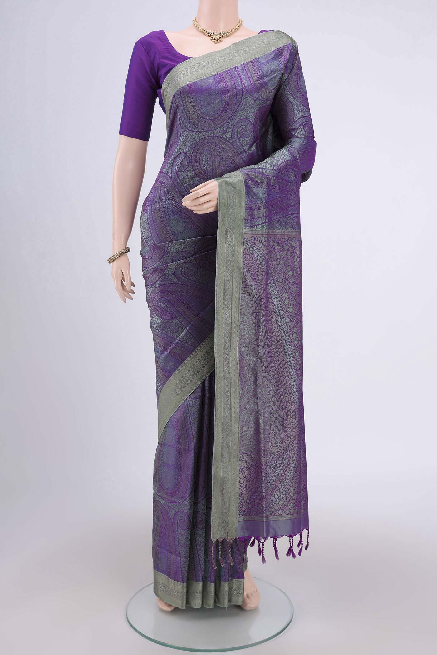 Purple Soft Silk Saree