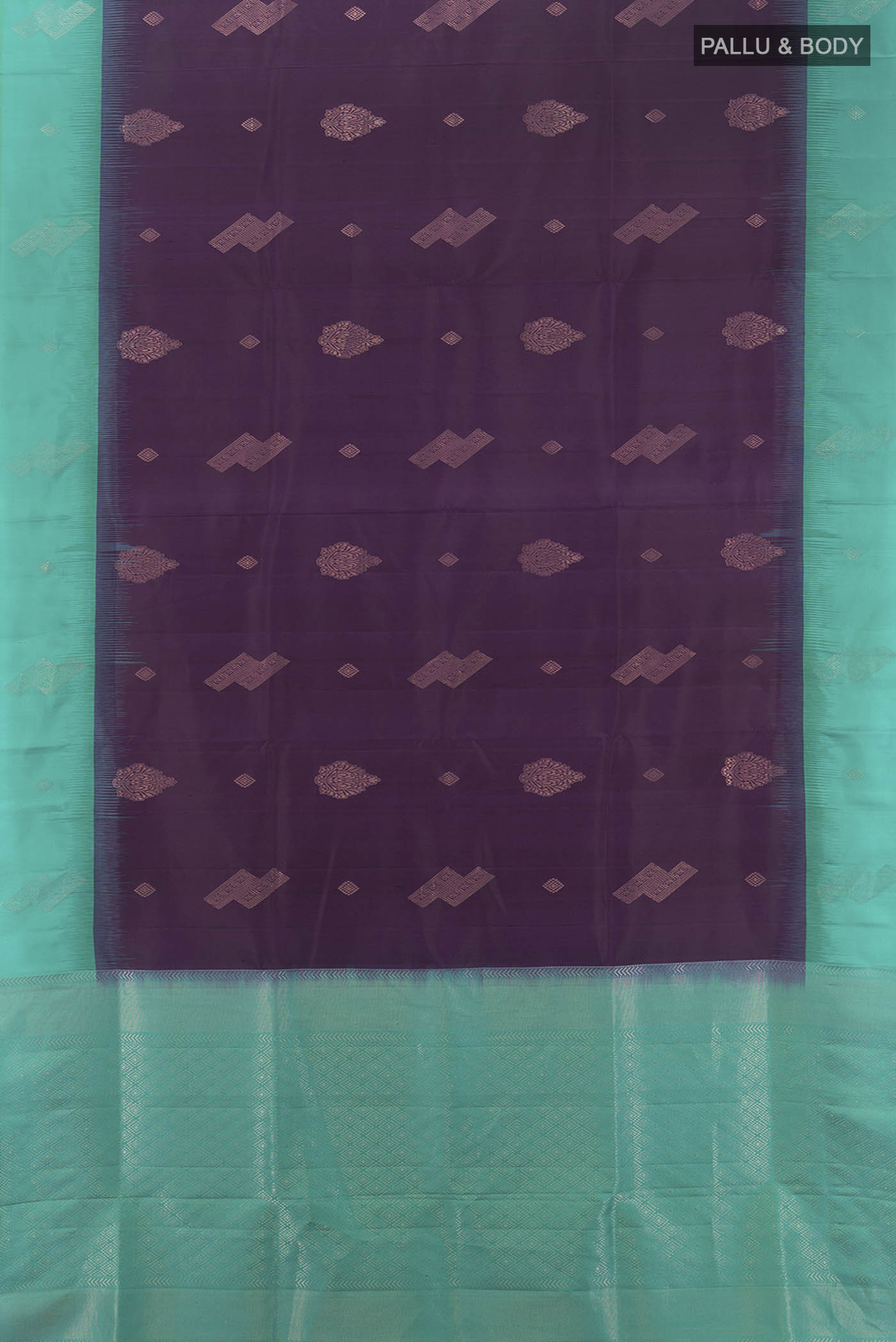 Navy Blue Soft Silk Saree - Image 5